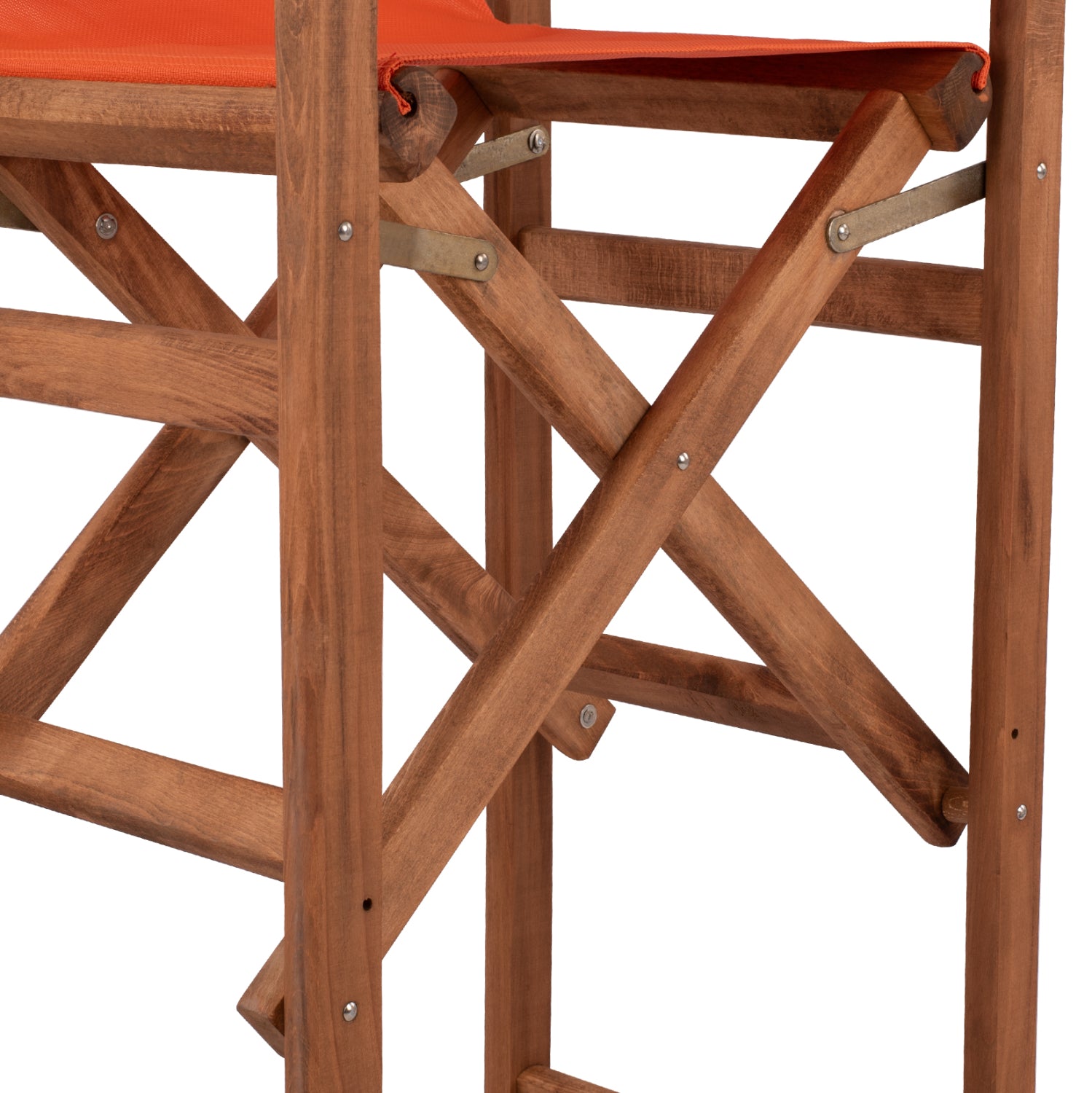 Режисьорски стол Lake орех/текстил оранжев  КГ10374.02