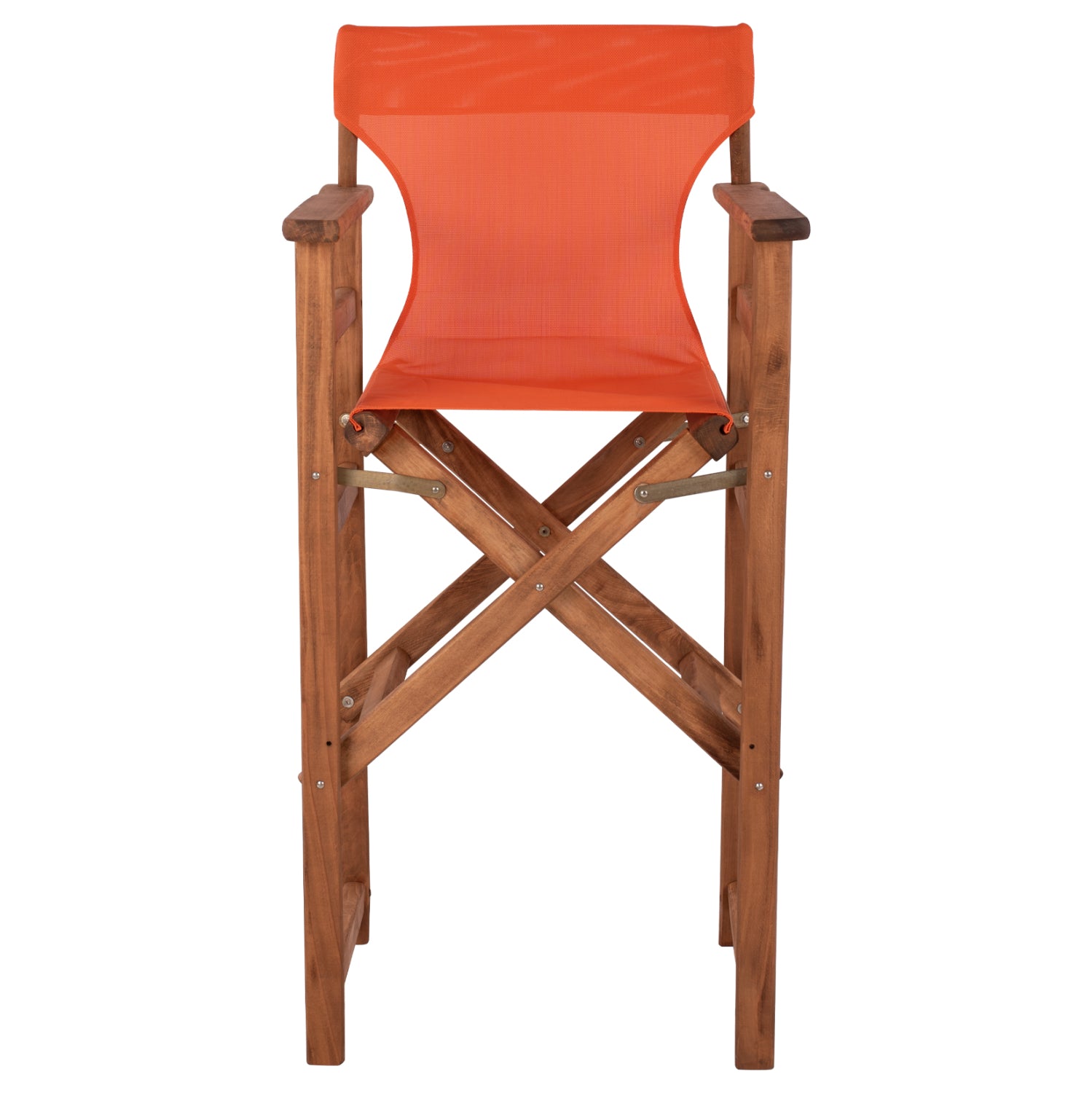 Режисьорски стол Lake орех/текстил оранжев  КГ10374.02