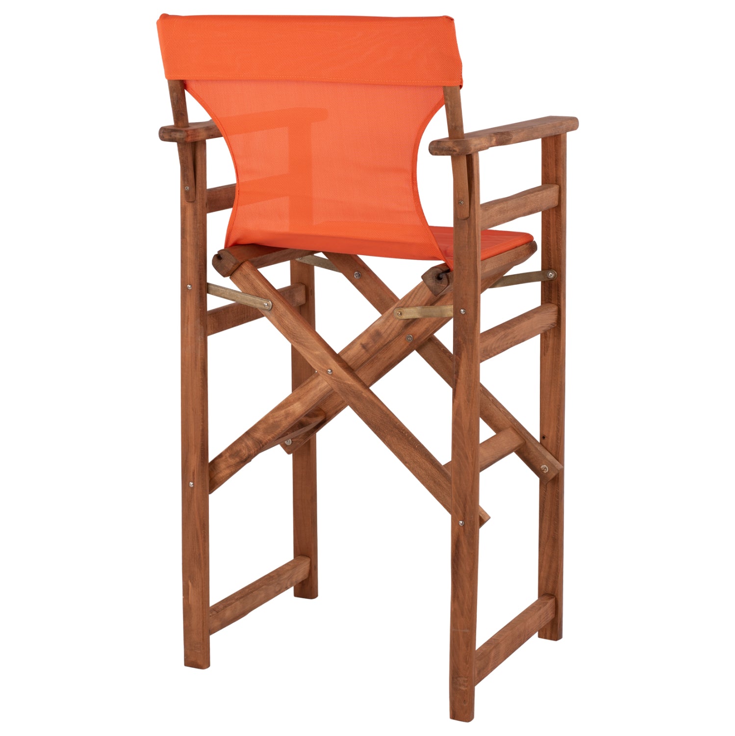 Режисьорски стол Lake орех/текстил оранжев  КГ10374.02