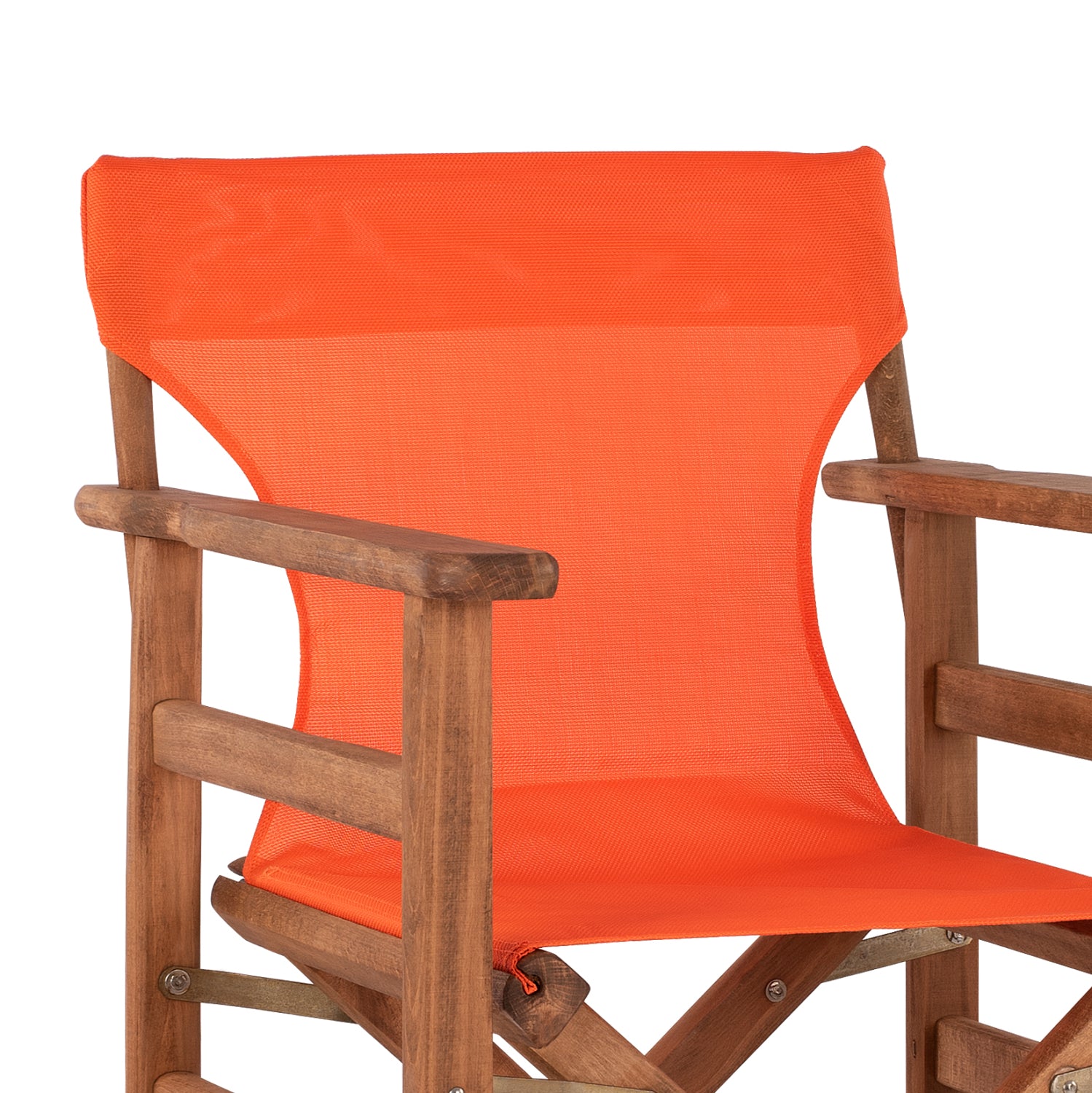 Режисьорски стол Lake орех/текстил оранжев  КГ10374.02