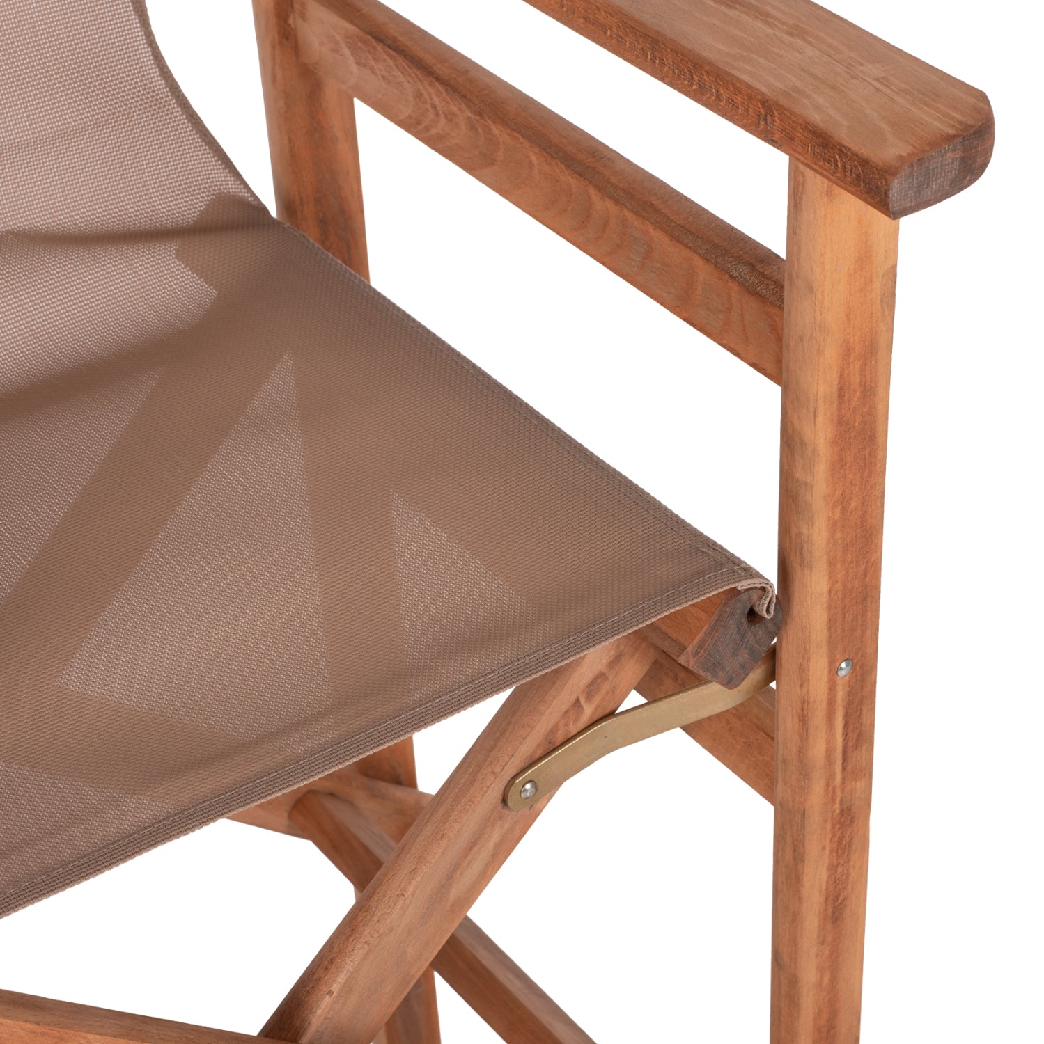 Режисьорски бар стол Lake орех/текстил мока КГ10374.04 58x58x118Yсм.