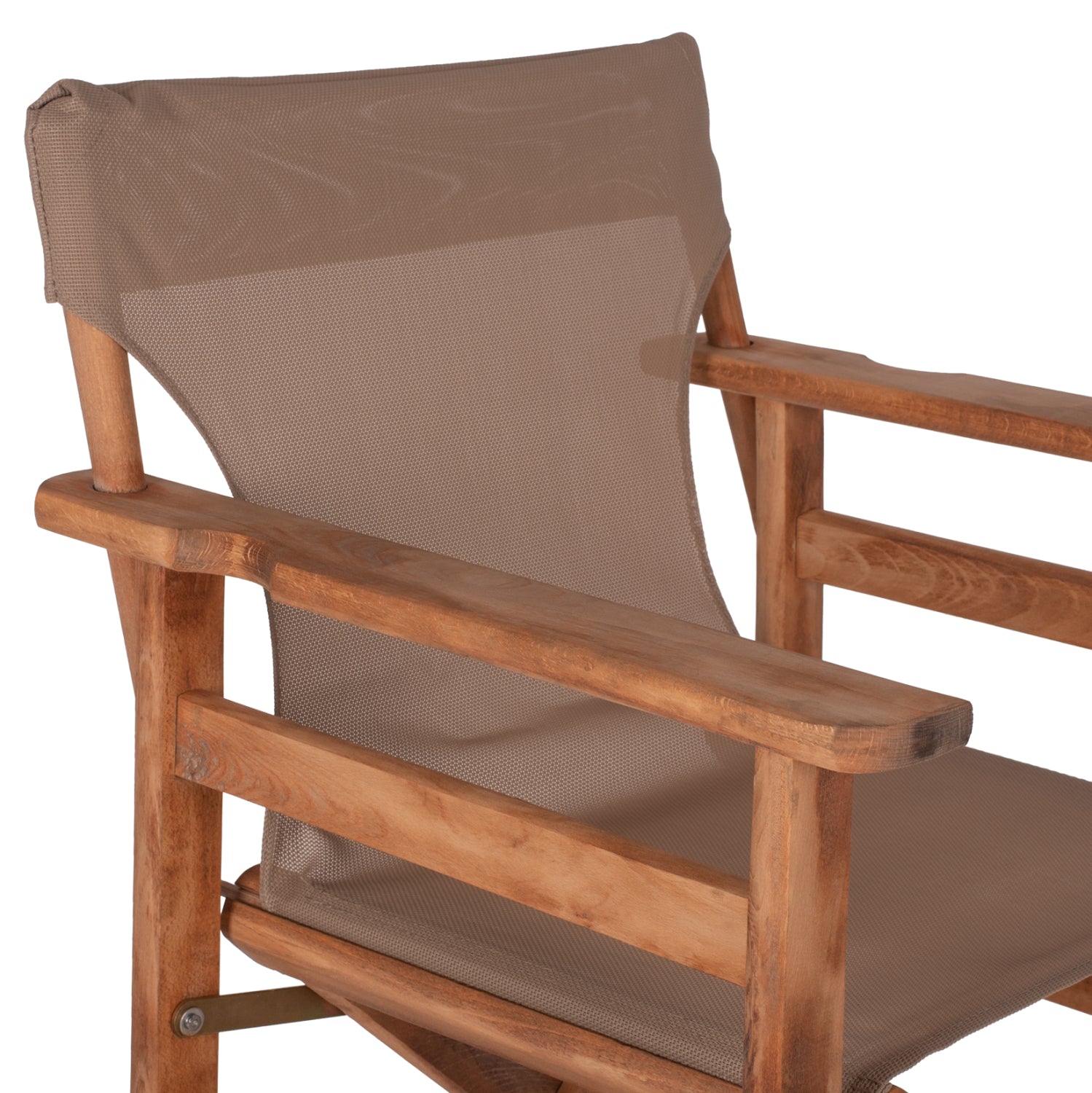 Режисьорски бар стол Lake орех/текстил мока КГ10374.04 58x58x118Yсм.