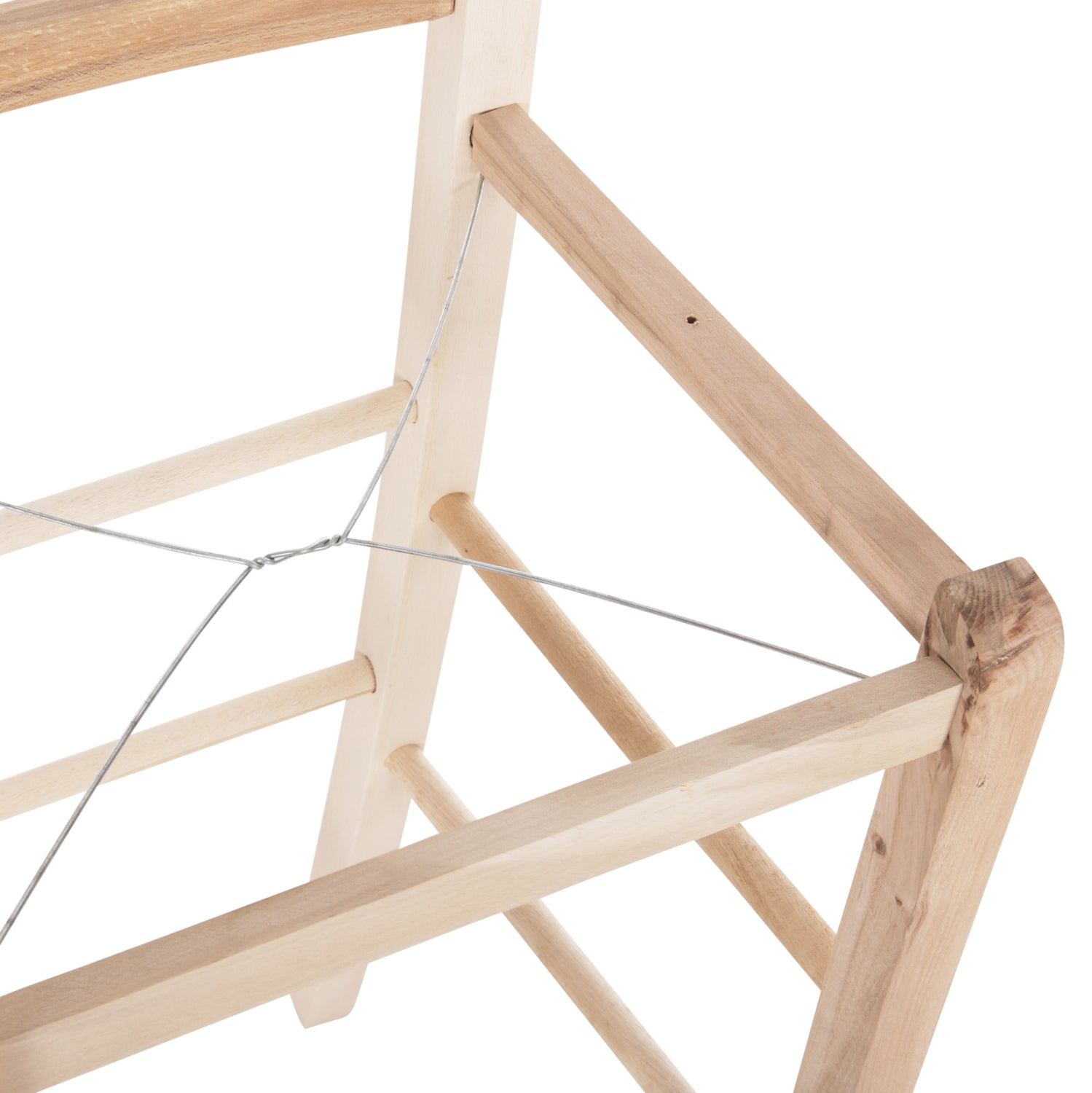 Бар стол Лусия, буков небоядисан, 40.5x40x105см, рамка