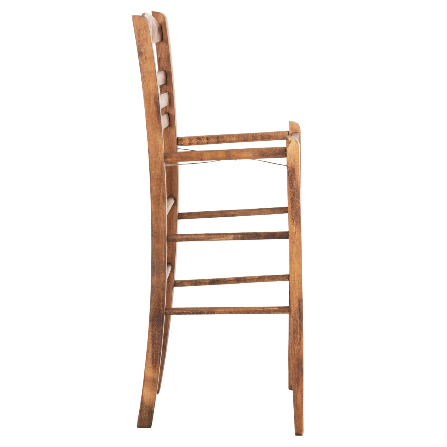 Бар стол Джет бук, щампа с орех, 40.5x39x104.5 см, рамка