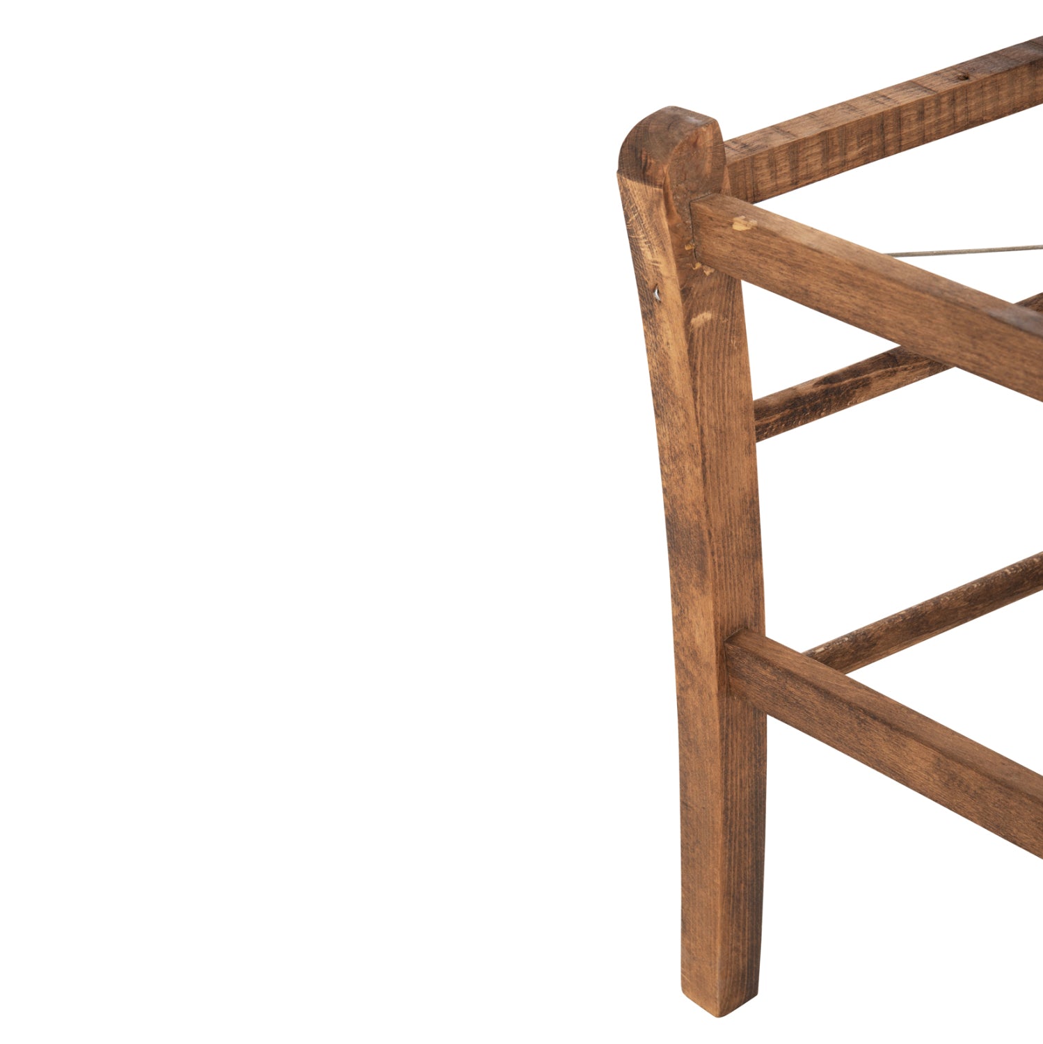 Традиционен стол Монте /рамка КГ10376.01 цвят орех със слама