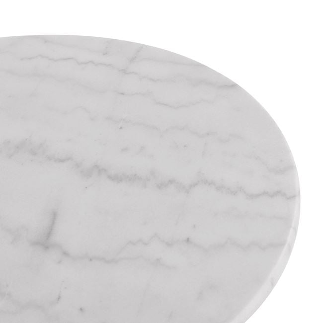 Маса Бриел мрамор/чугун ф70см