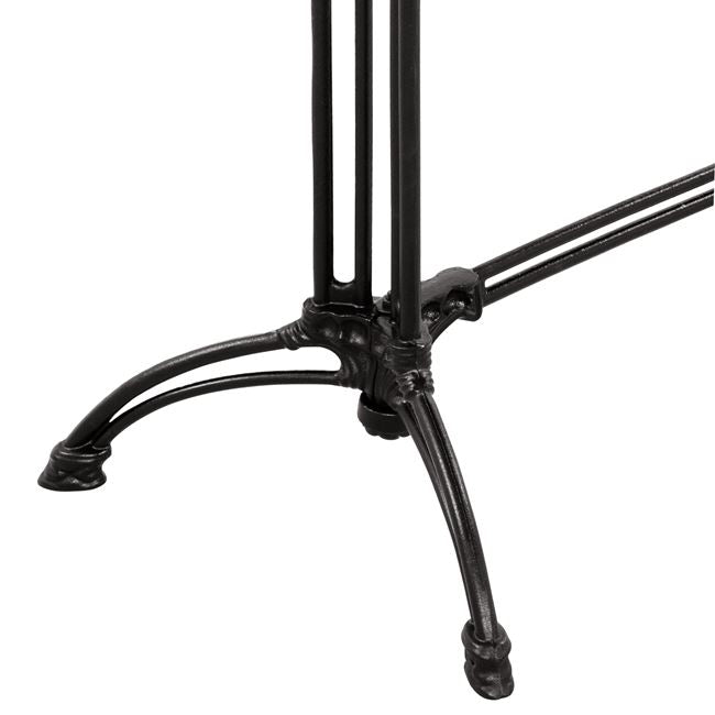 Маса Тейган 110x70 - мрамор/чугун