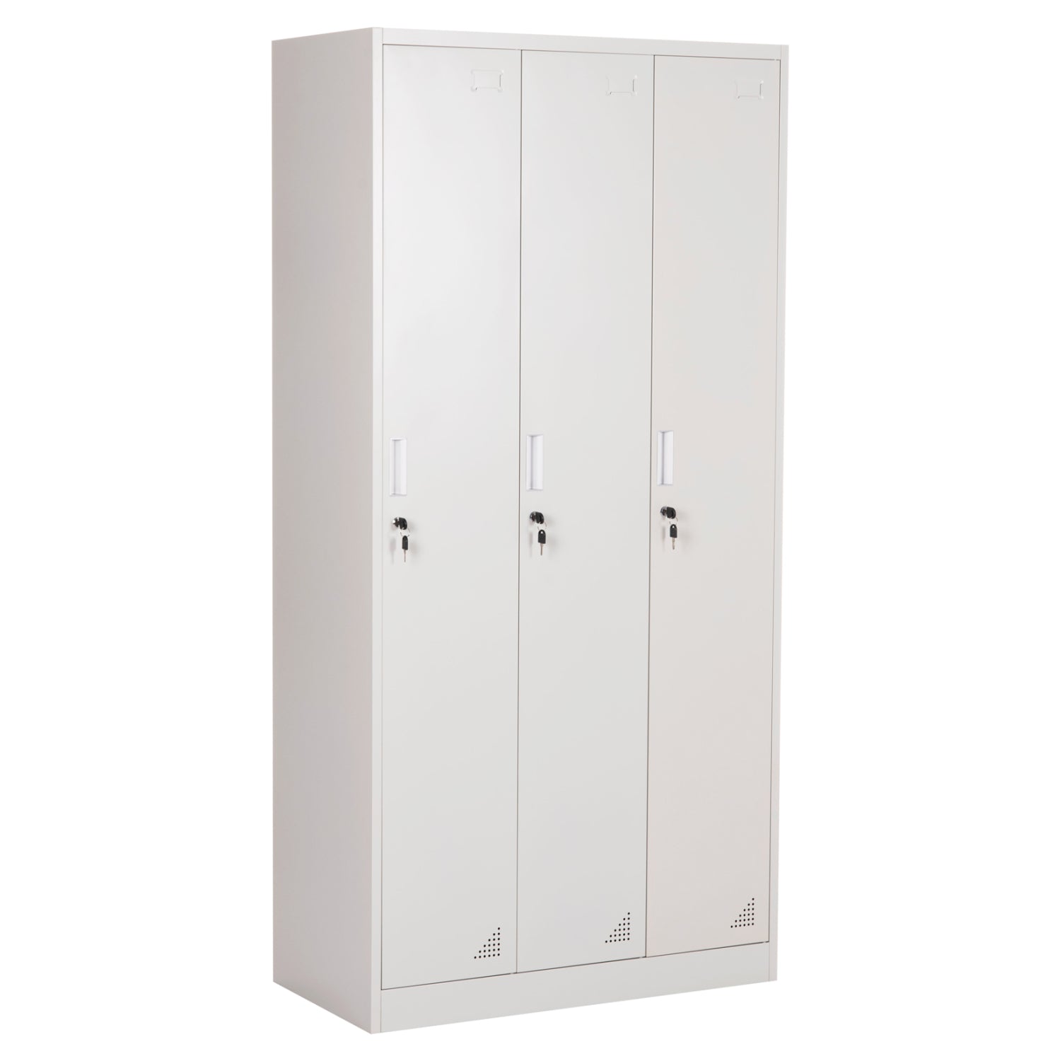 Метален гардероб  ALTONA сив цвят 90x45x185см