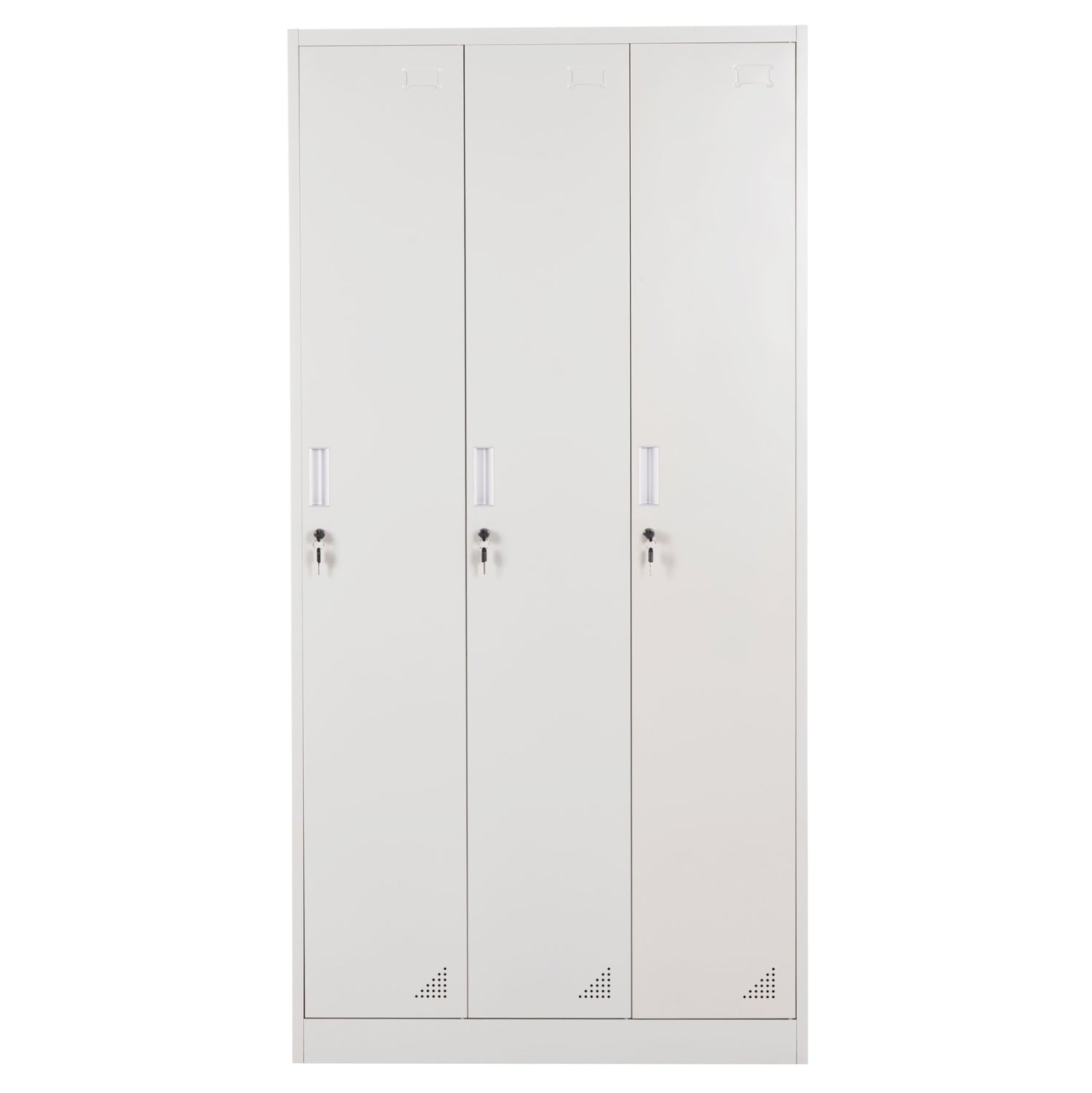 Метален гардероб  ALTONA сив цвят 90x45x185см