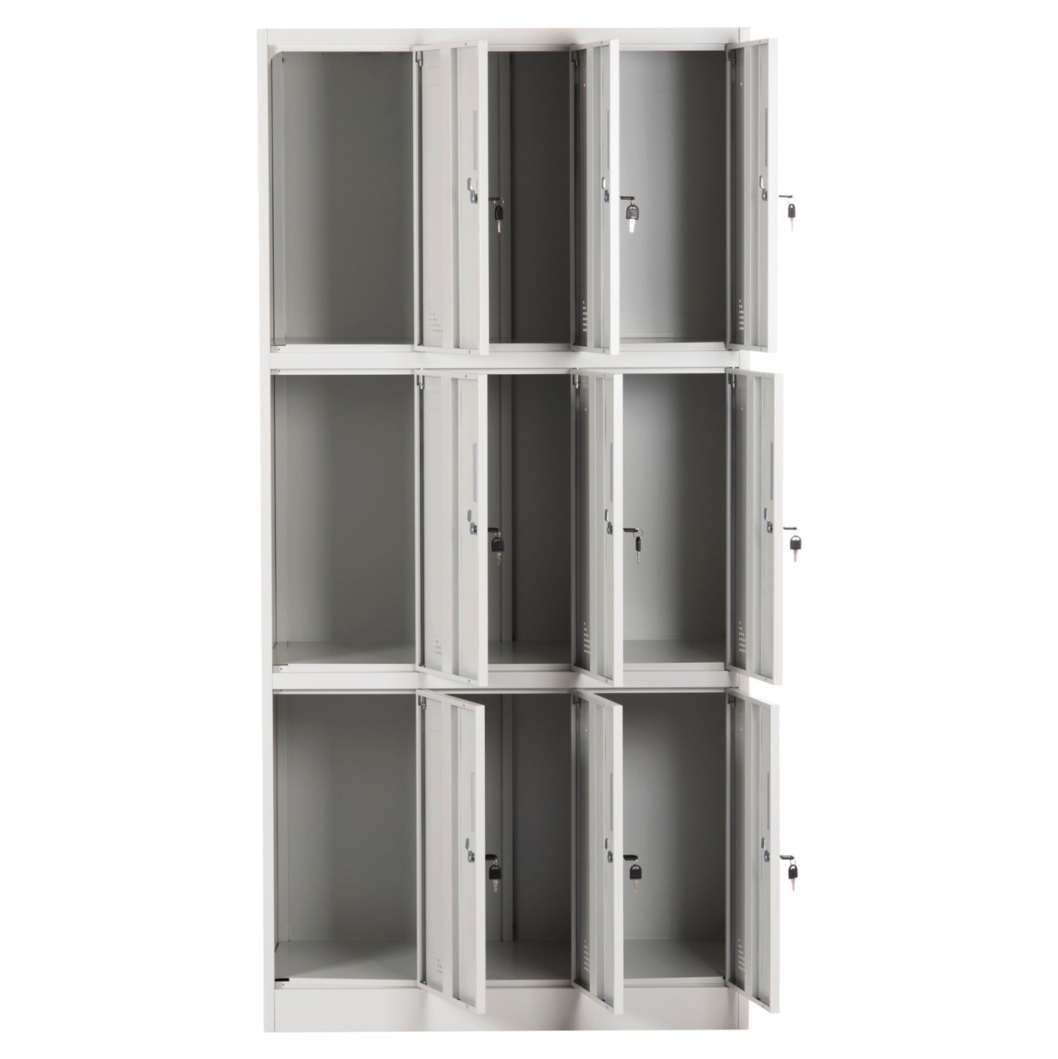 Метален шкаф   MALMOE сив цвят 90x45x185 см