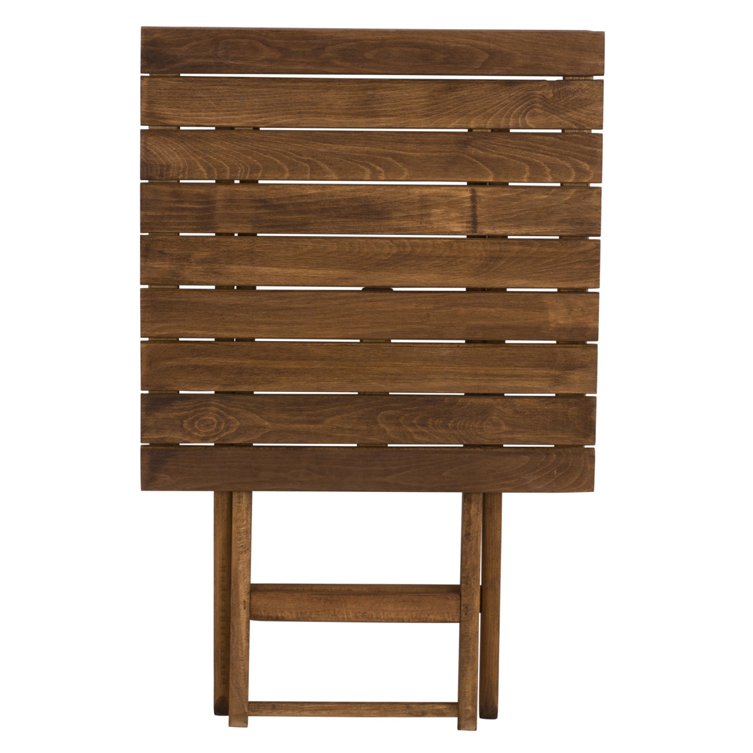 Сценична маса LEMNOS 60x60x77h, масивен бук, цвят  орех