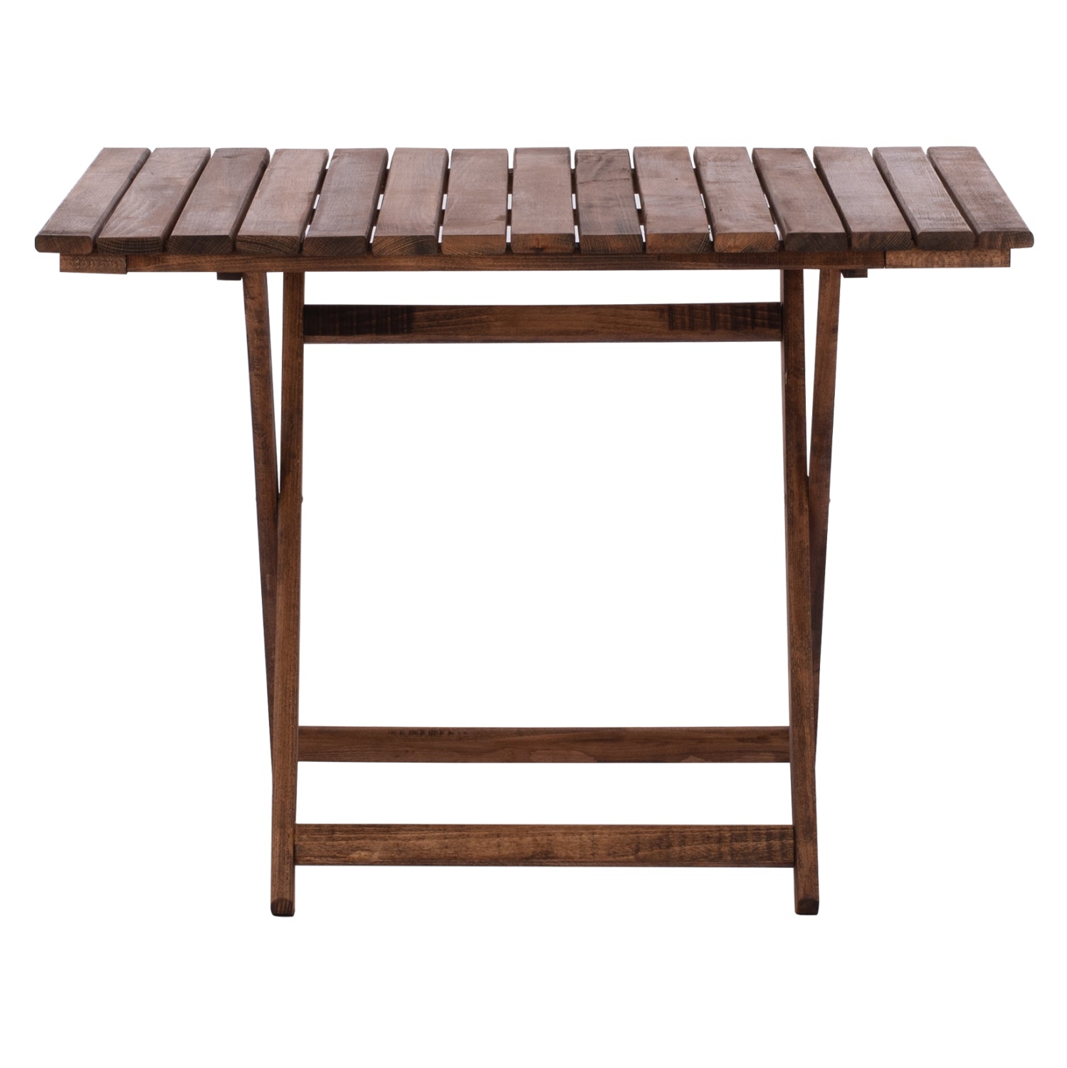 Сценична маса Lemnos, масивен бук,цвят орех, 100x60x75 см