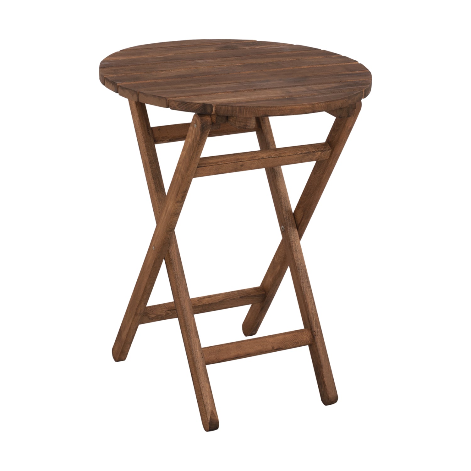 Маса Лимнос Φ60Χ76-цвят орех масивен бук