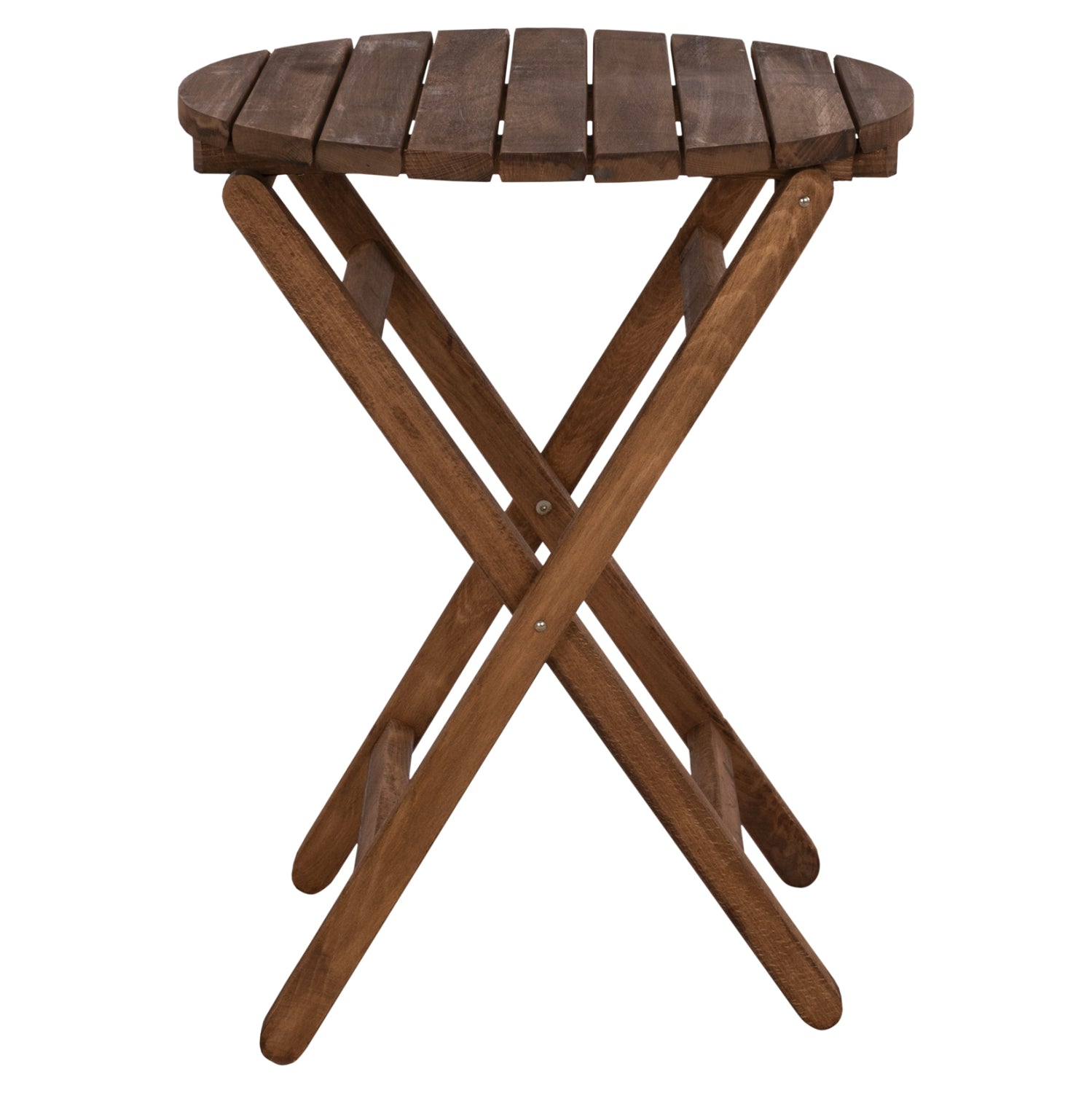 Маса Лимнос Φ60Χ76-цвят орех масивен бук