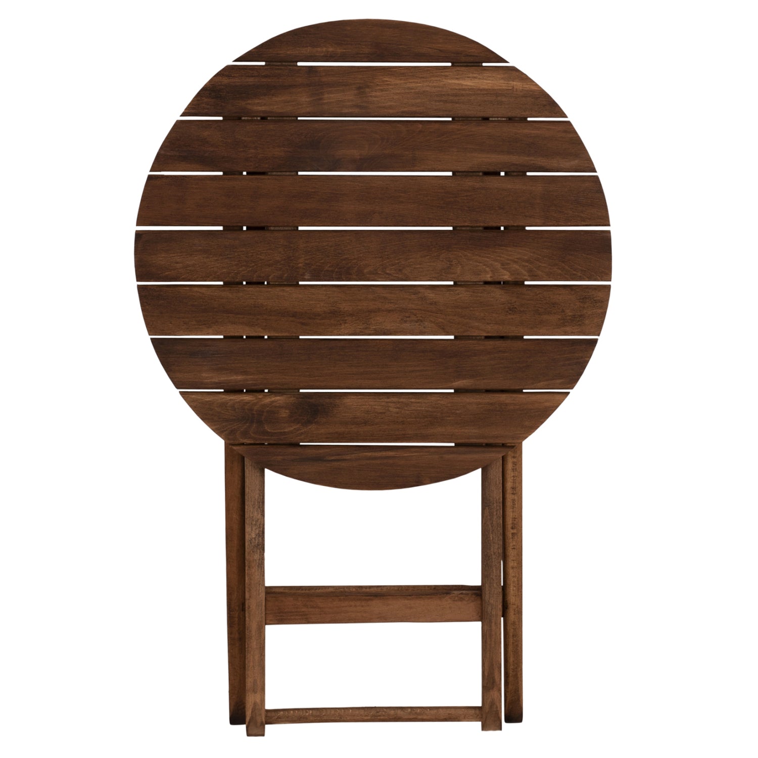 Маса Лимнос Φ60Χ76-цвят орех масивен бук