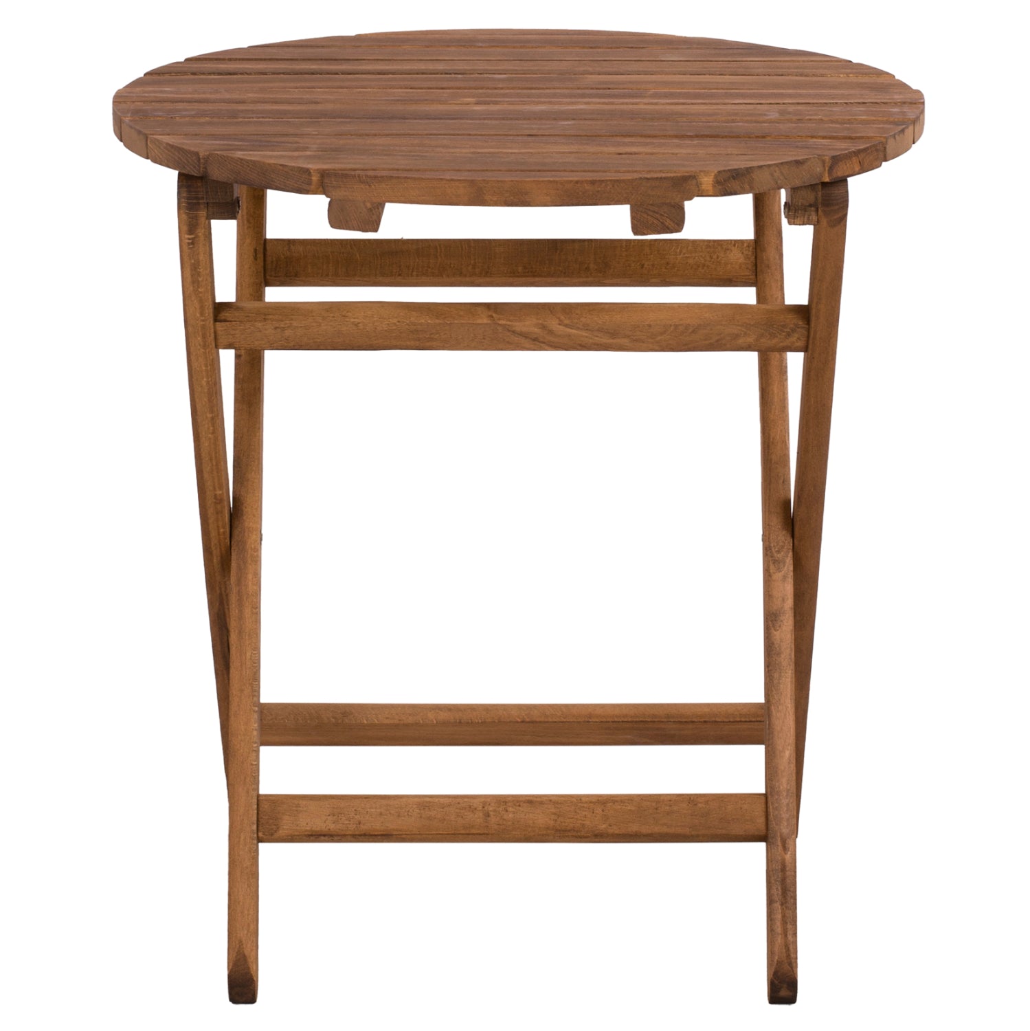 Маса Лемнос сгъваема ф70 бук -цвят орех