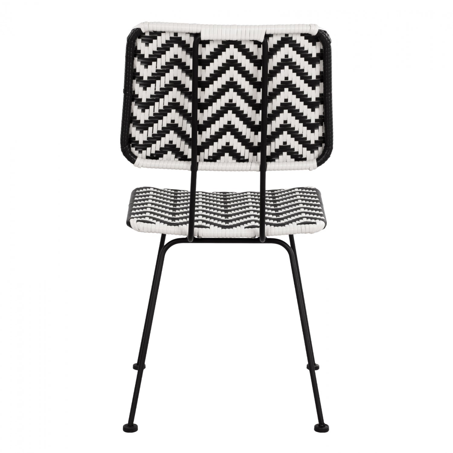 Стол Алегра черно/бял 46x56x88