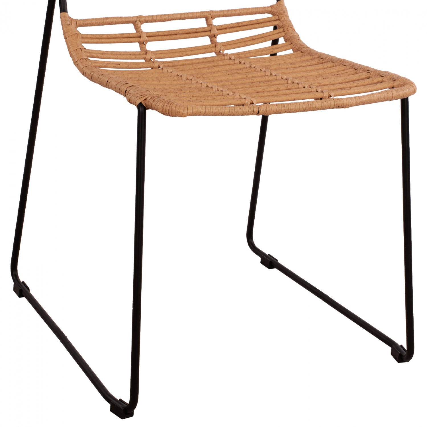 Стол ALLEGRA цвят бежов-черен 51x54x83