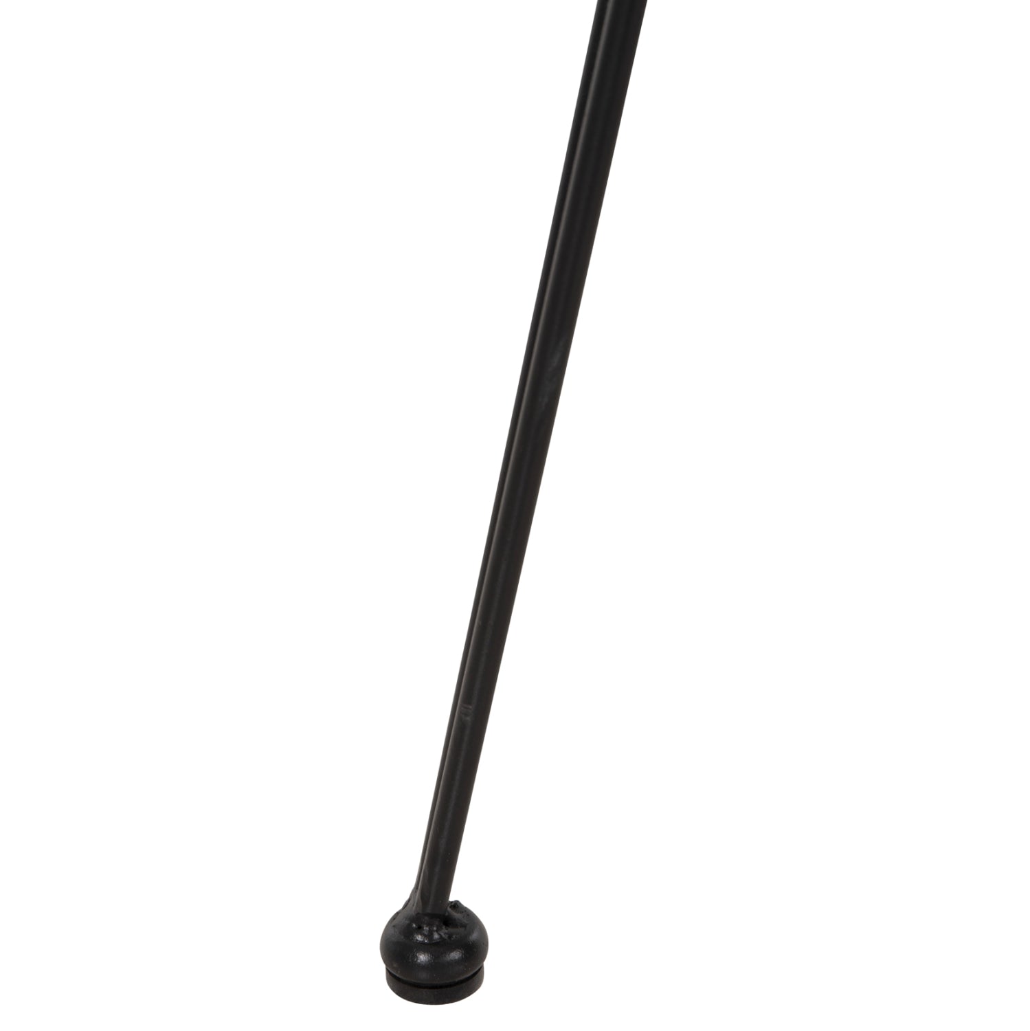 Овална ниска маса Аllegra бежова ракита-черен метал 100x45x51.5см