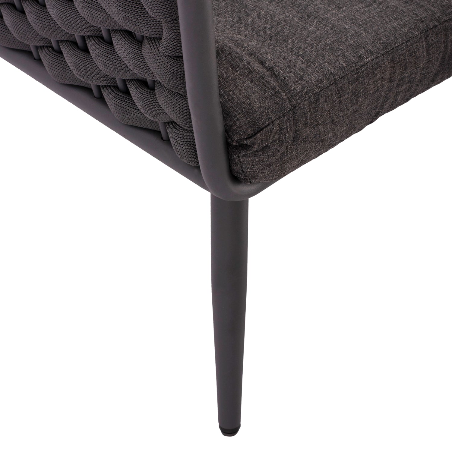 Градински сет Скайли 4 бр  сив цвят диван ,2 кресла и маса 100x60x44 см.