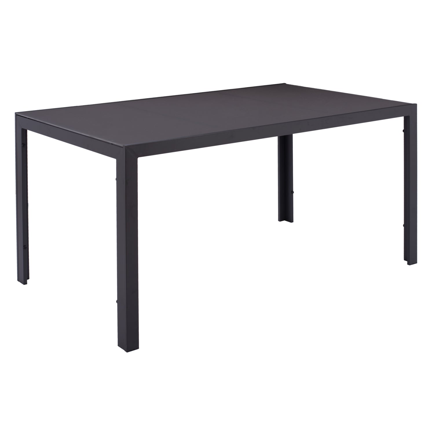 Маса метална правоъгълна 150х90х75 см -сив цвят