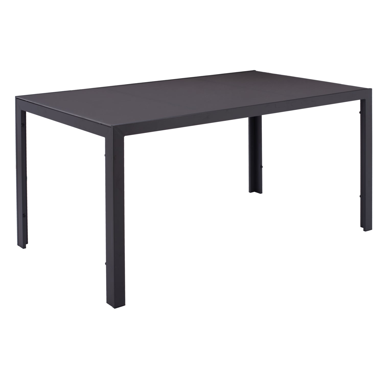 Маса метална правоъгълна 150х90х75 см -сив цвят