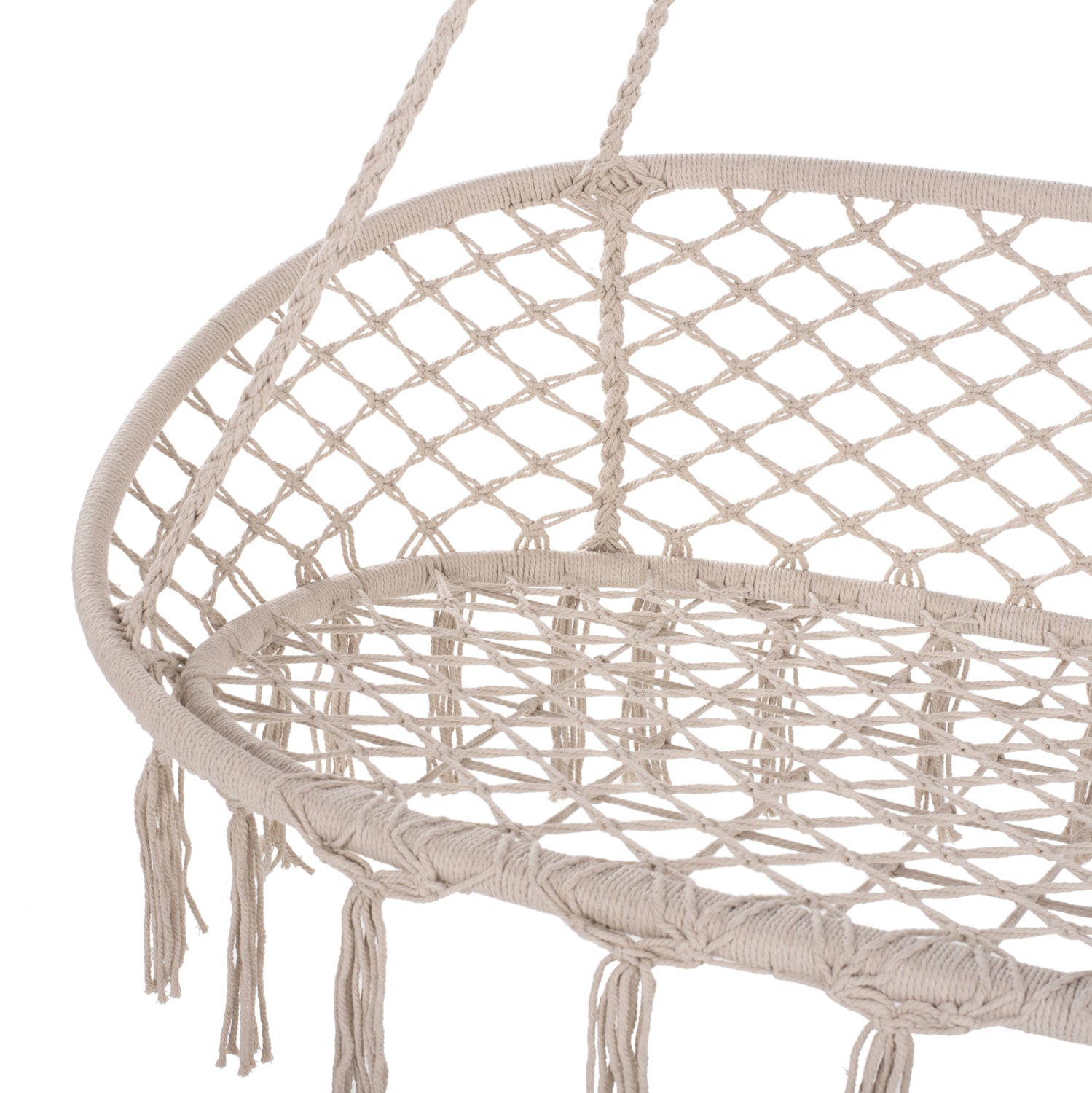 Люлка висяща  NEENA  макраме 130x67x120-140см.