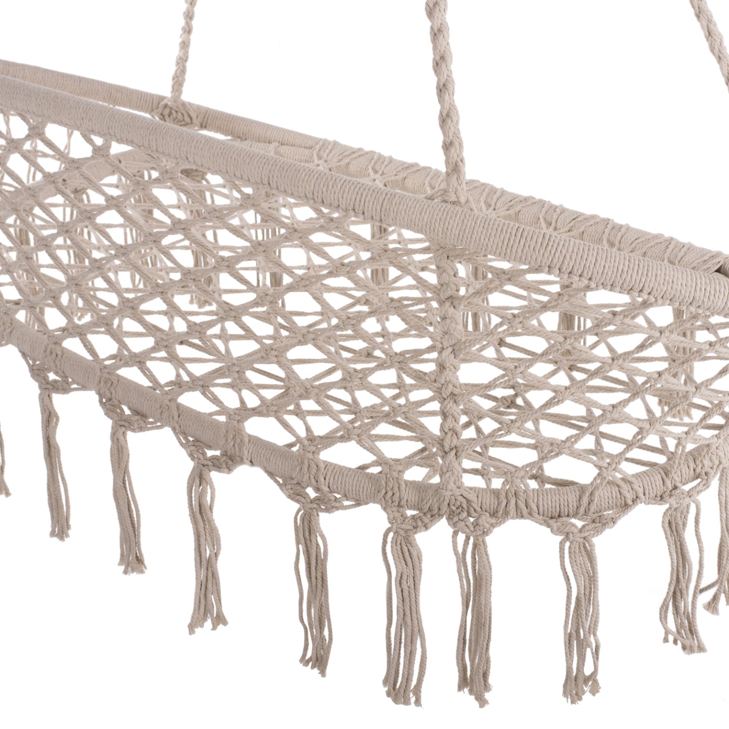 Люлка висяща  NEENA  макраме 130x67x120-140см.