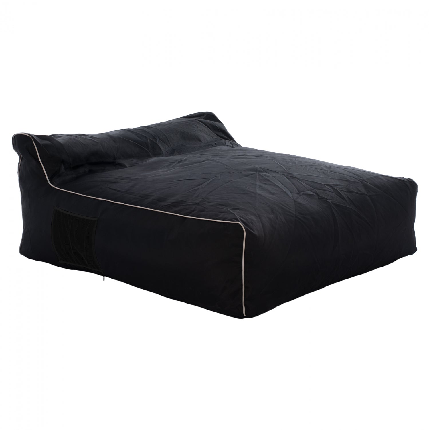 Пуф YAMIN 100% водоустойчив черен цвят 140x140x40-60