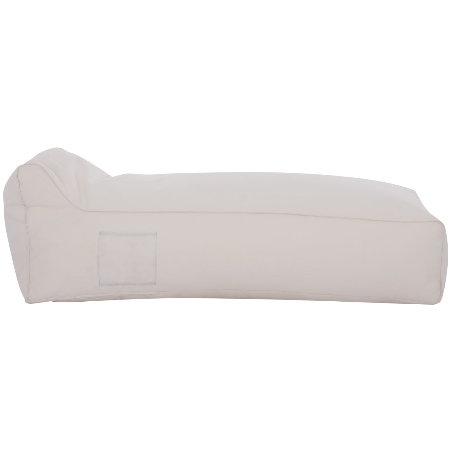 Пуф 100% водоустойчив бял цвят 190x80x40-60