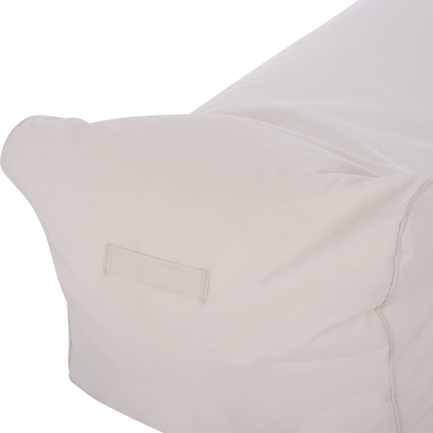 Пуф 100% водоустойчив бял цвят 190x80x40-60