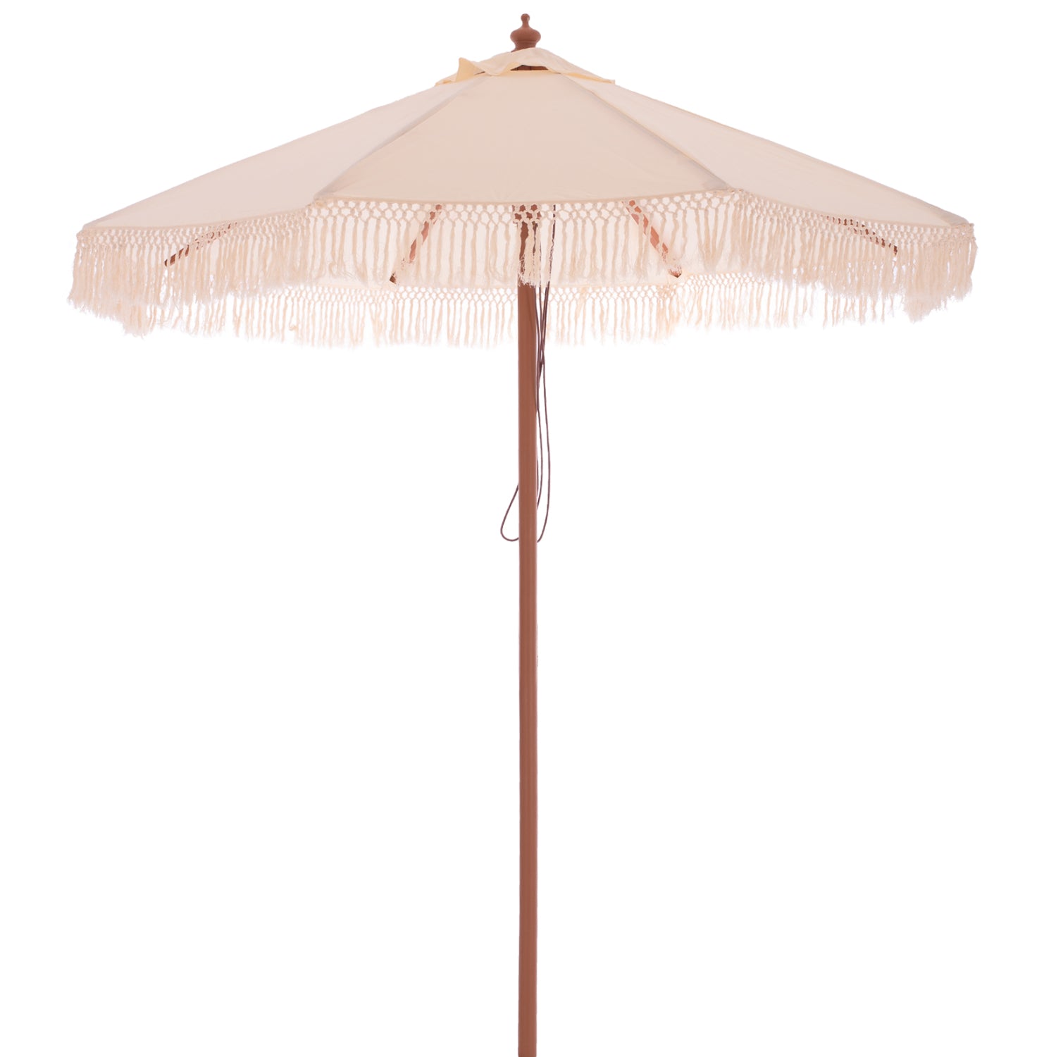 Чадър Φ225X2.60 макраме с ресни