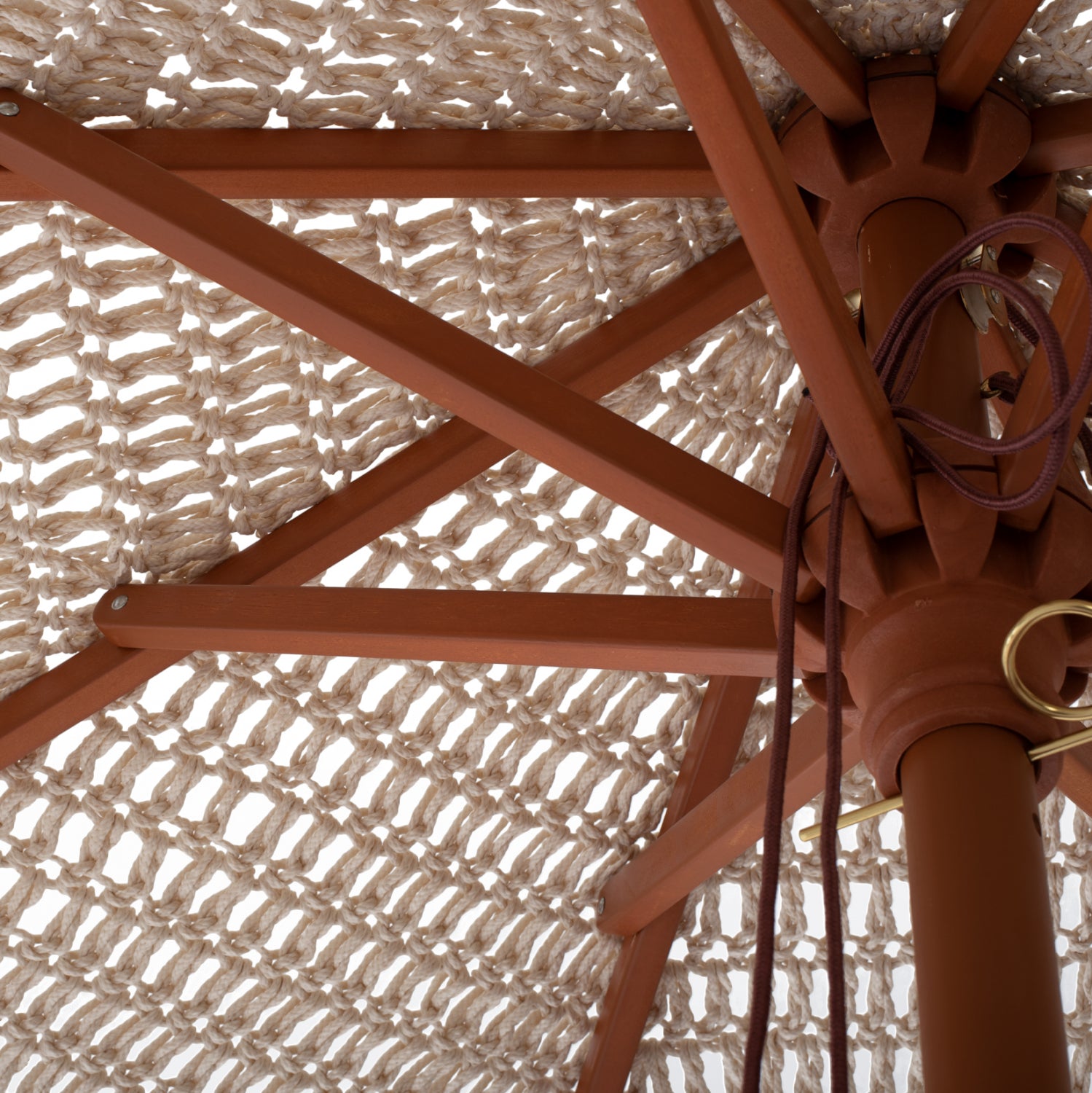 Чадър Xena ръчна изработка  макраме  Φ2.3X2.50 -бежов цвят