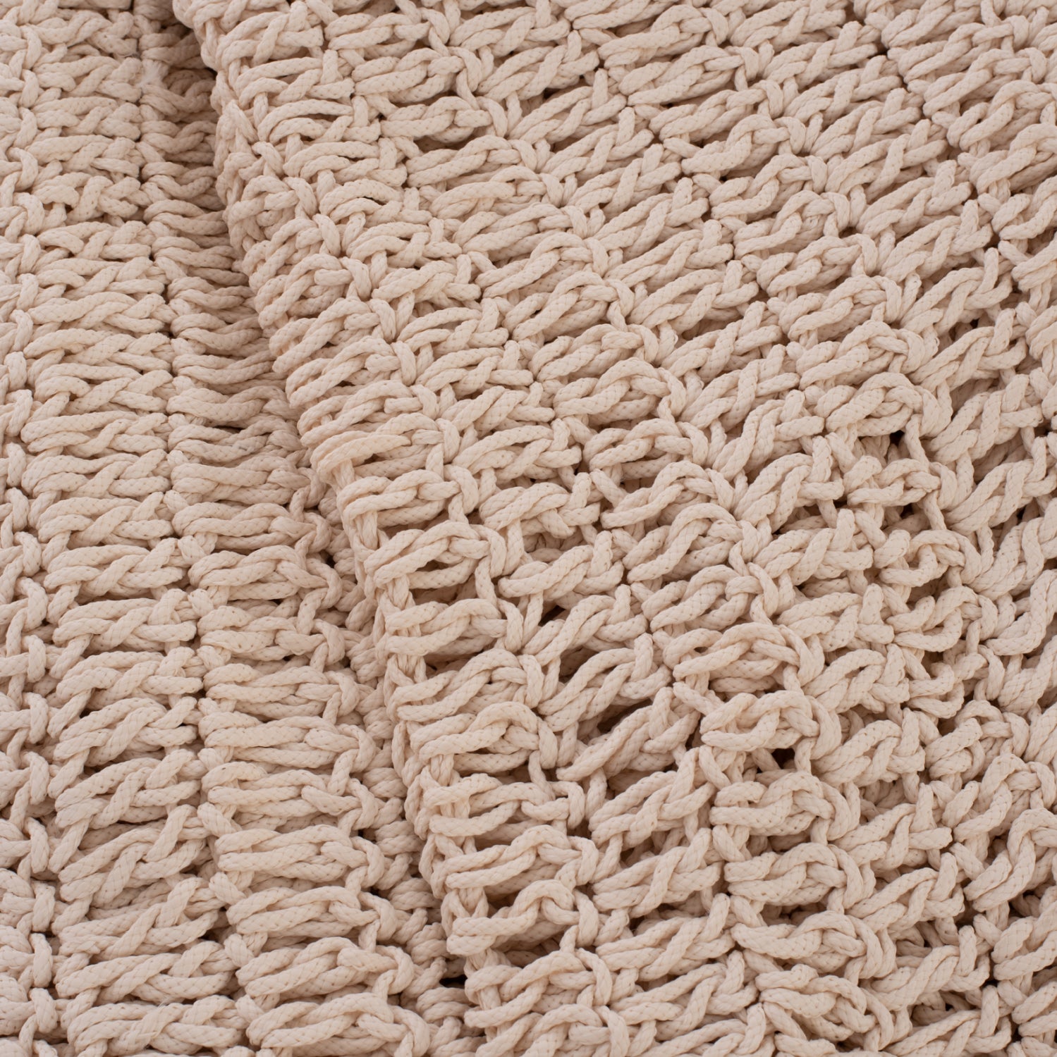 Сенник от мекраме 3/3м бежов цвят