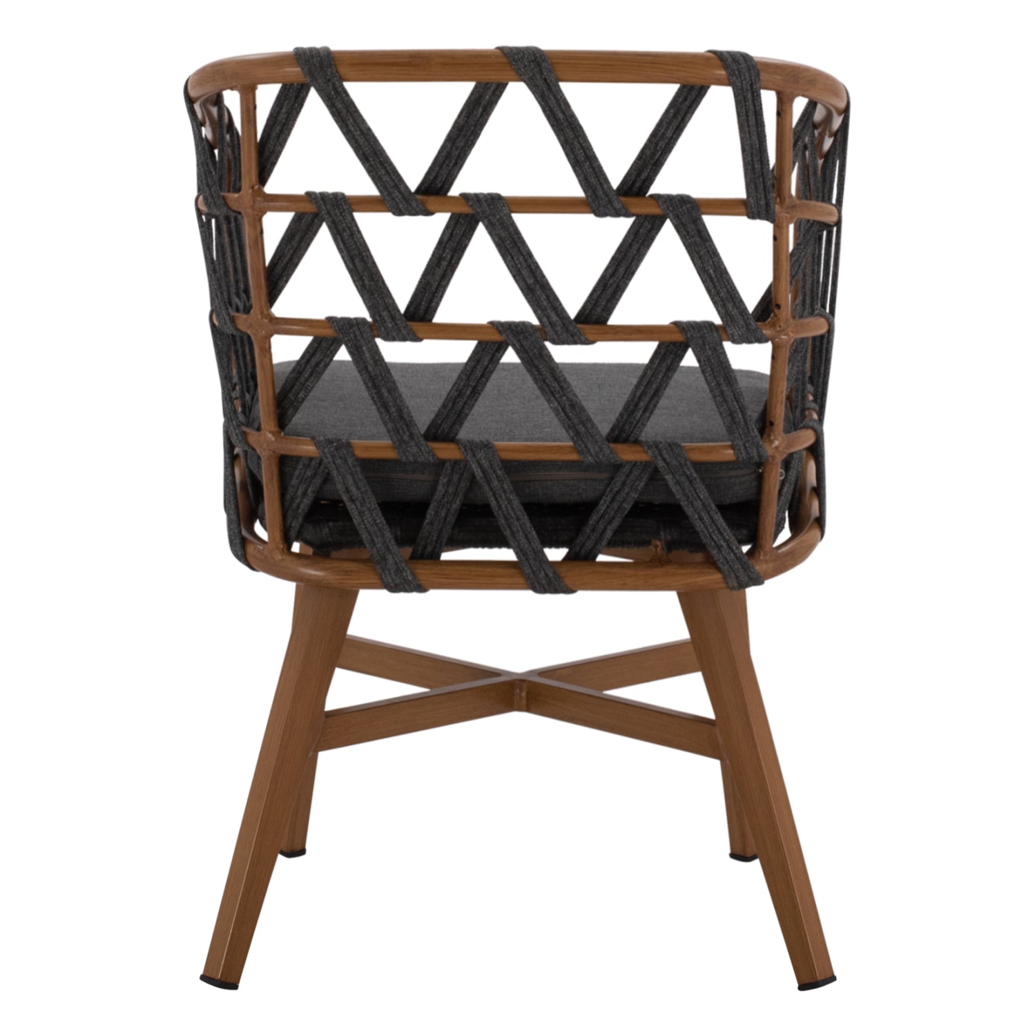 Кресло Рико цвят кафяв-тъмно сив 58x59x78