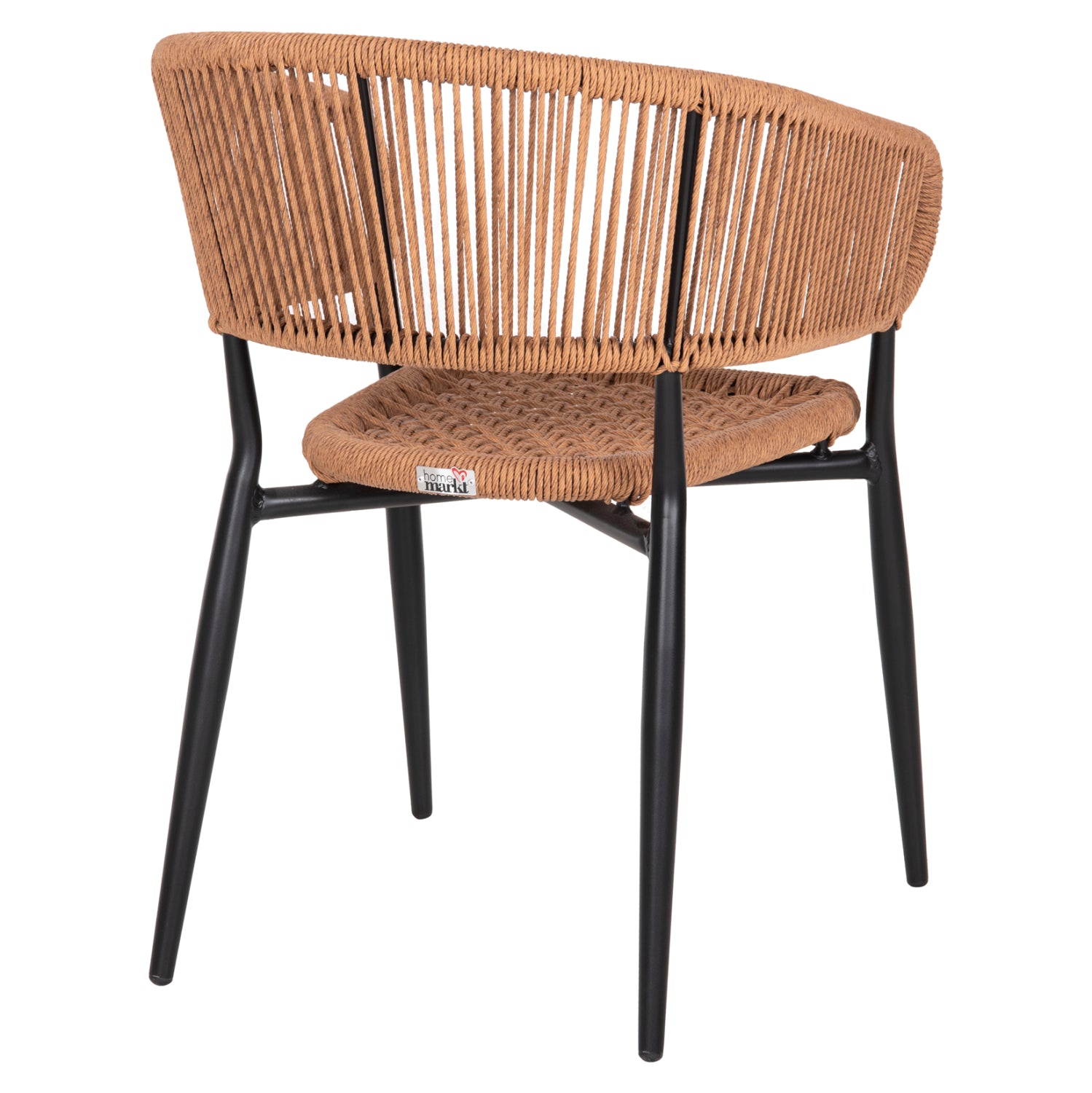 Алуминиево кресло EULO цвят бежов-черен 55,5x63,5x78