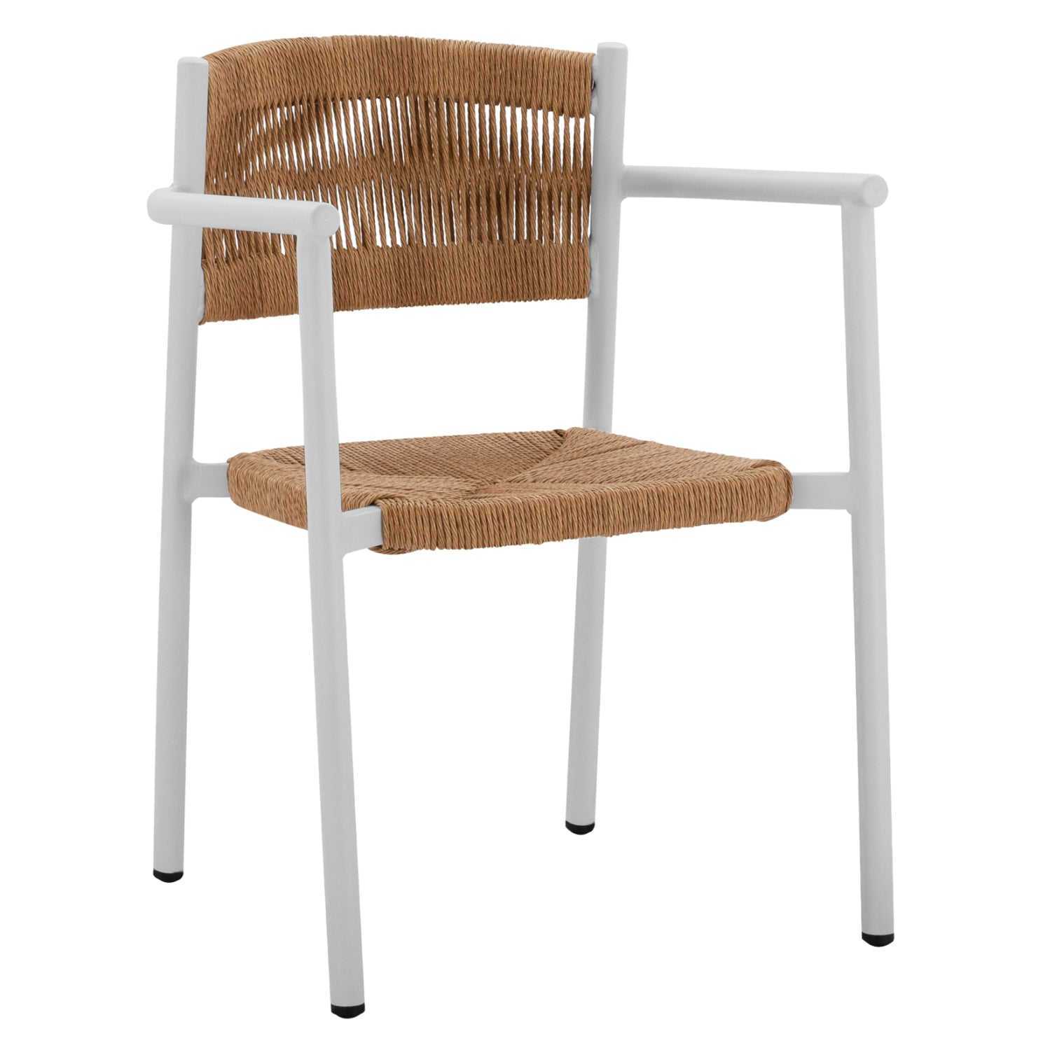 Кресло STER цвят бял-бежов 55,5x53x78