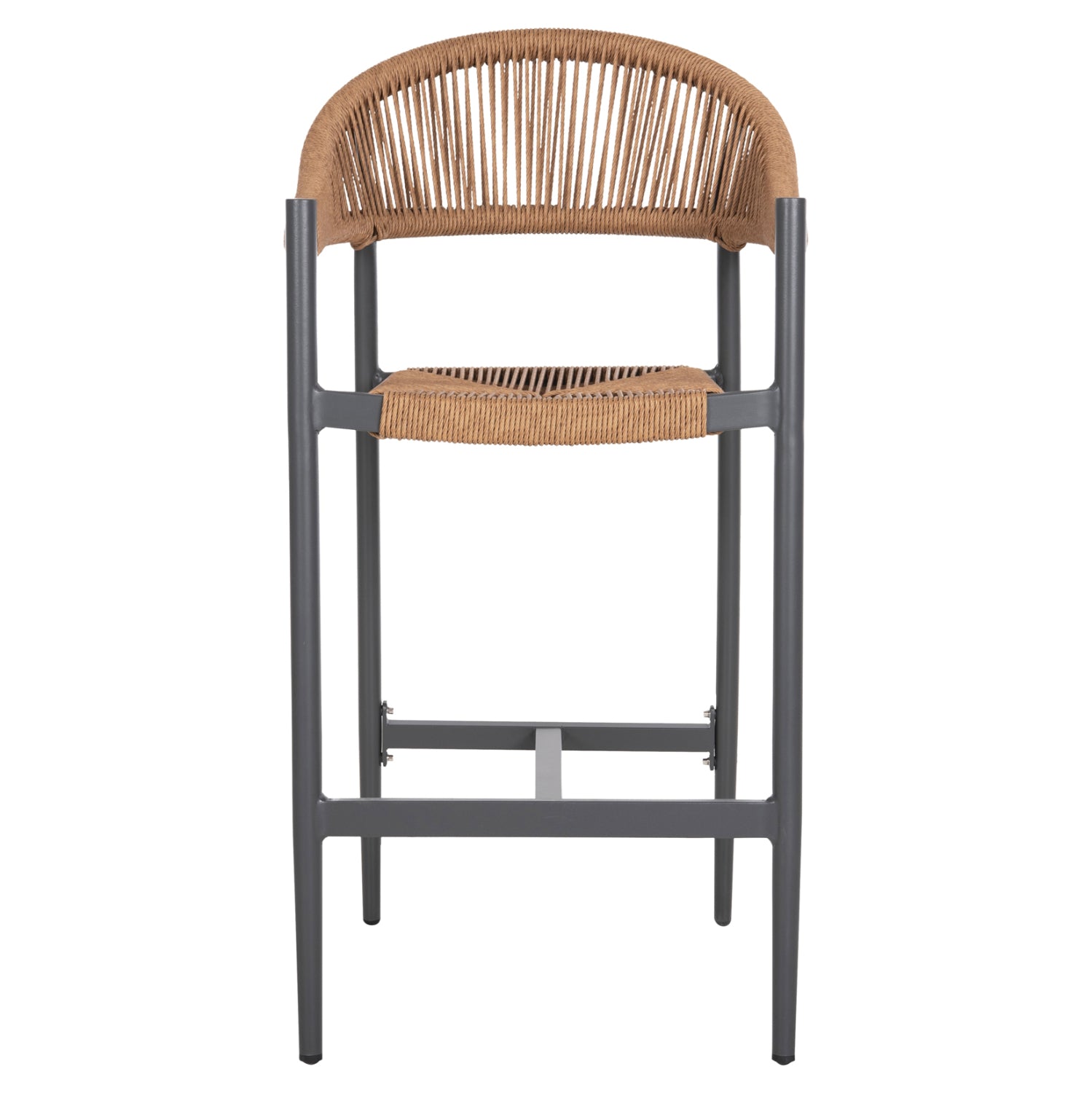 Бар стол GREGG цвят антрацит-бежов