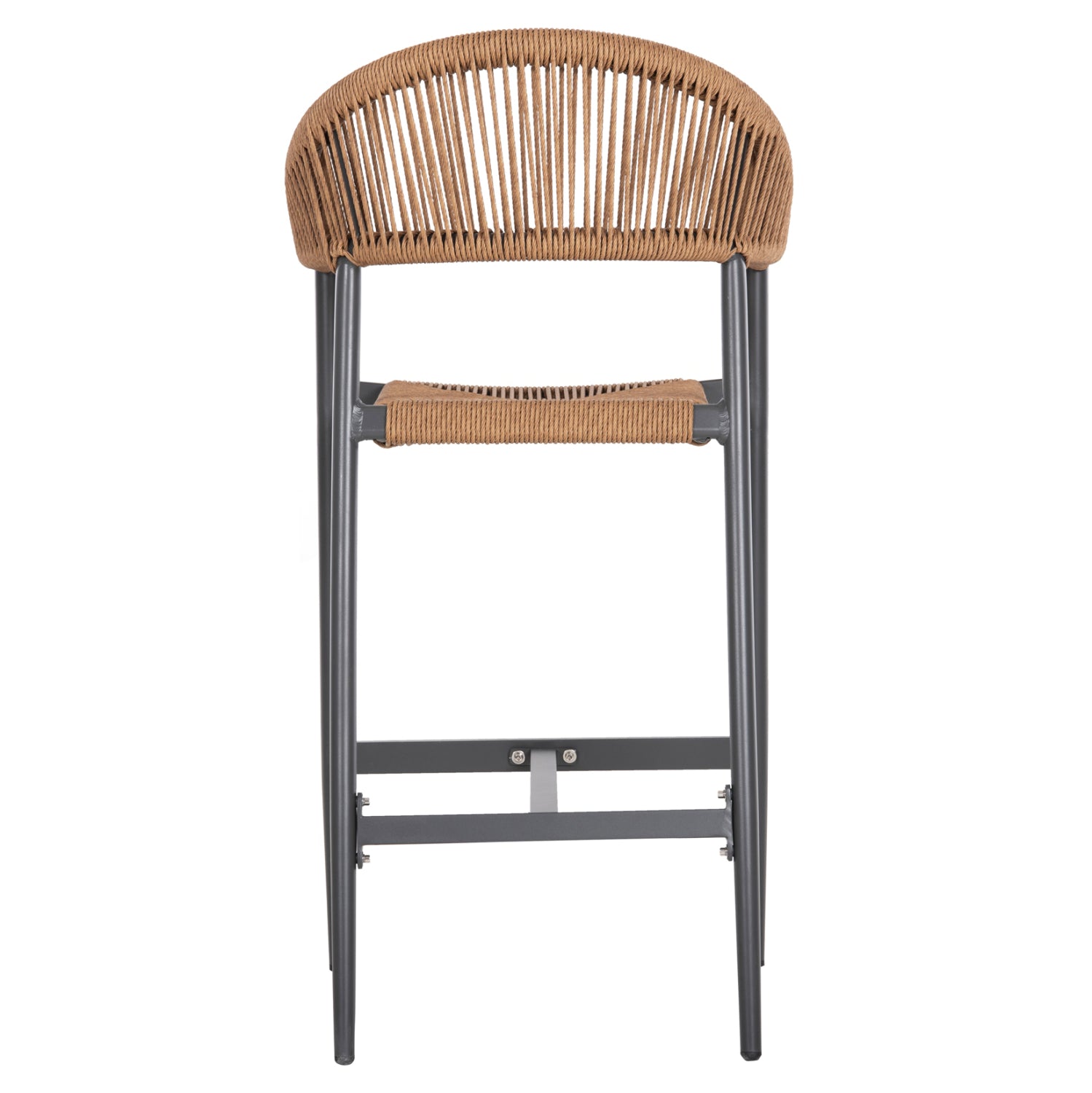 Бар стол GREGG цвят антрацит-бежов