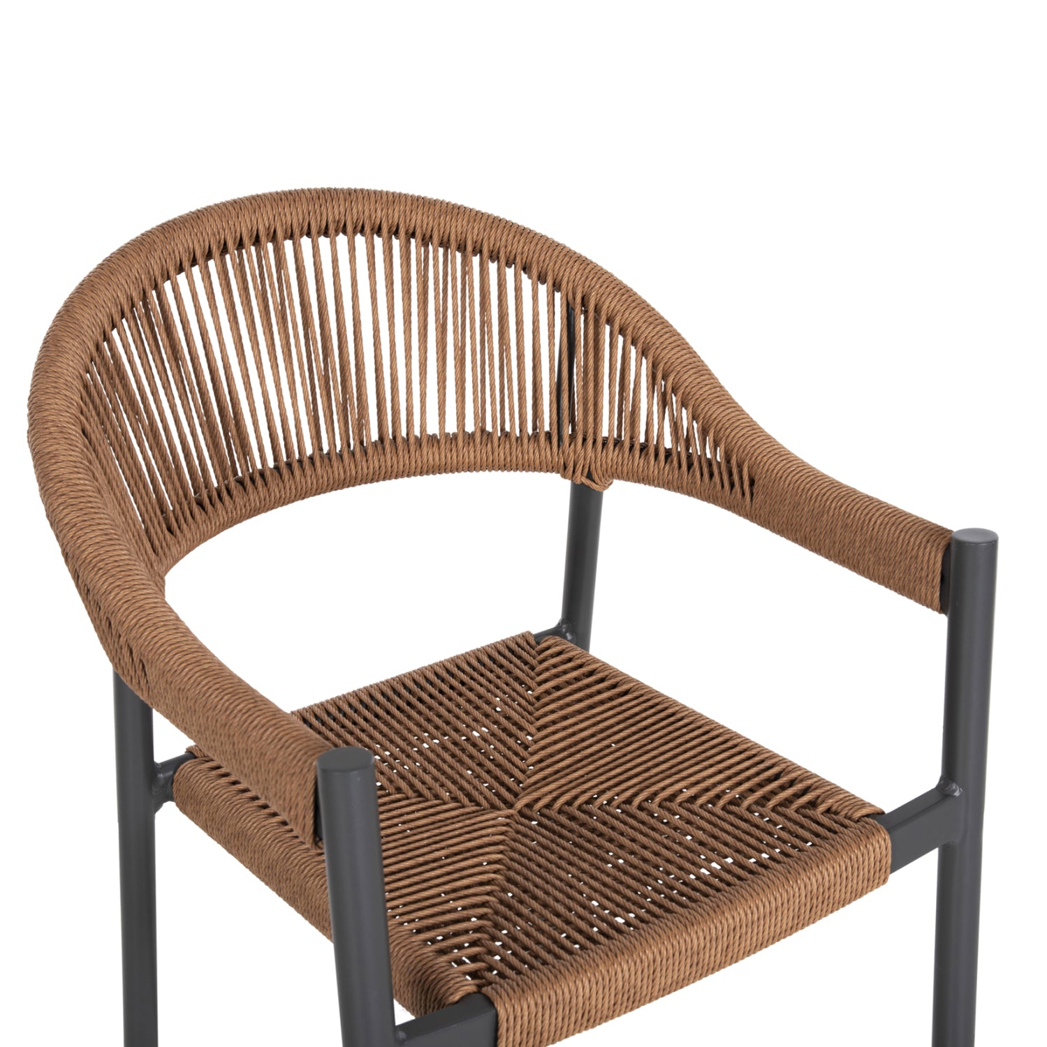 Бар стол GREGG цвят антрацит-бежов