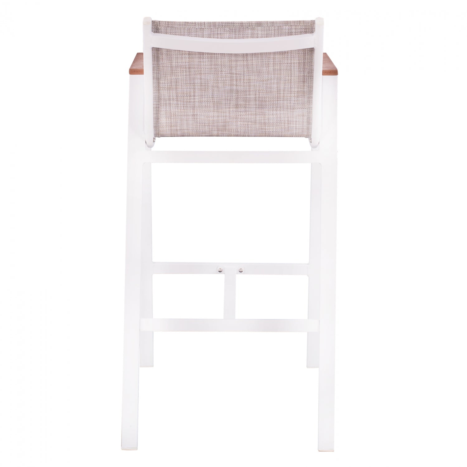 Алуминиев бар стол 5790 с полиууд бял цвят 52 x 58 x 108