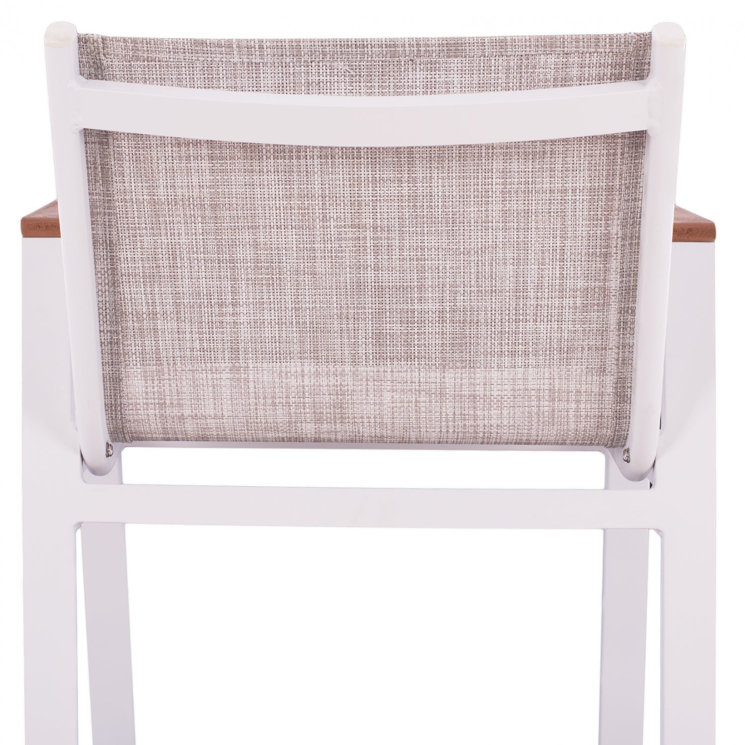 Алуминиев бар стол 5790 с полиууд бял цвят 52 x 58 x 108