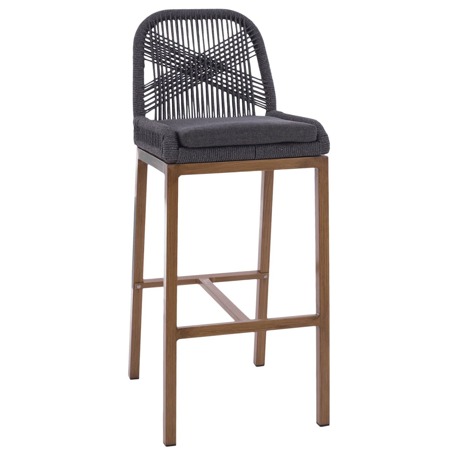 Бар стол HOWARD сив цвят 47,5x55x94,5