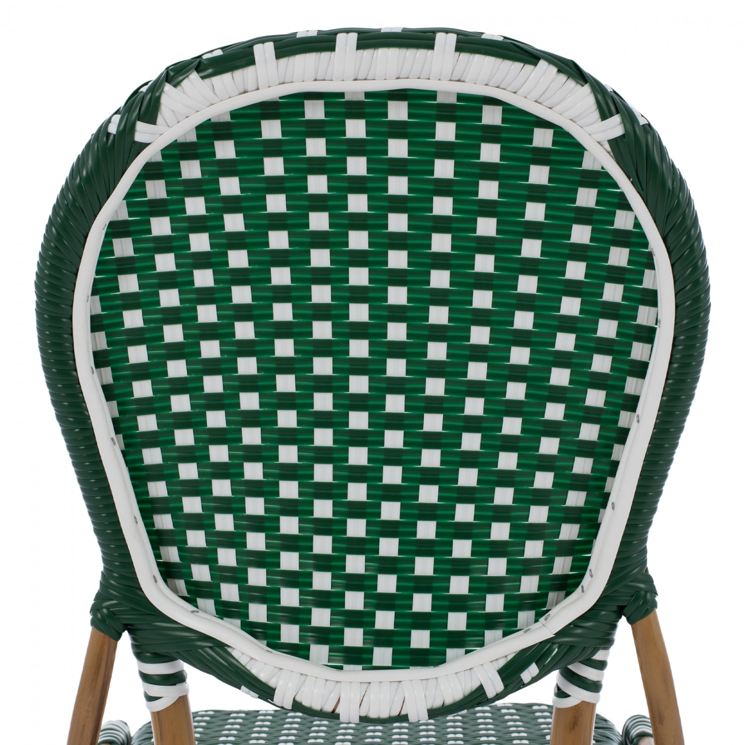 Ратанов стол BAMBOO зелен цвят 47x55x98