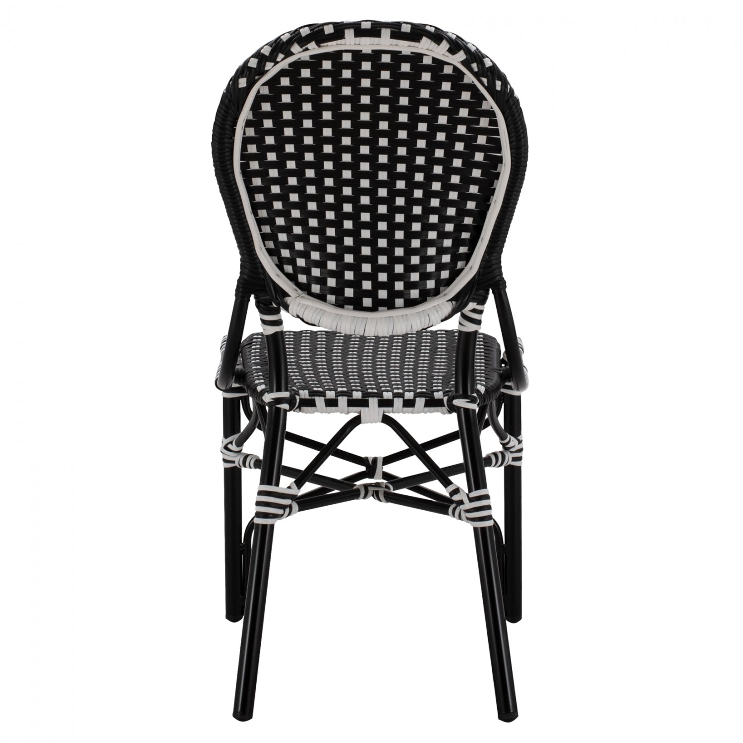Алуминиев стол BAMBOO черен цвят 47x55x98