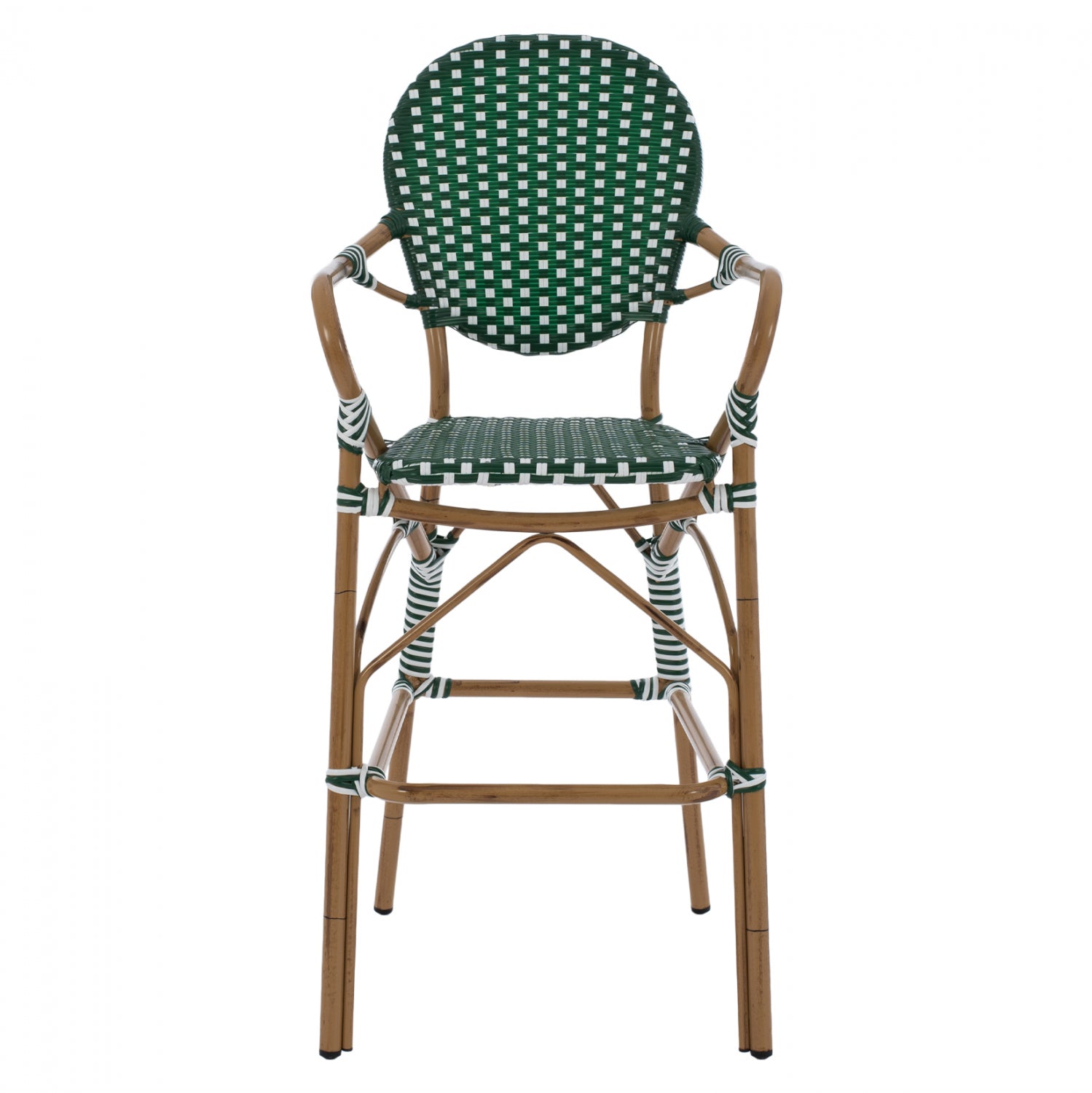 Бар стол BAMBO зелен цвят 56x60x126
