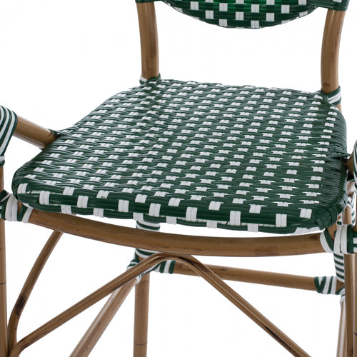 Бар стол BAMBO зелен цвят 56x60x126