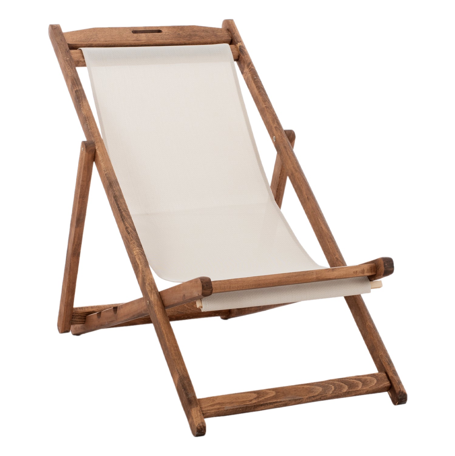 Стол-шезлонг Limnos орех-екрю цвят КГ11707.60