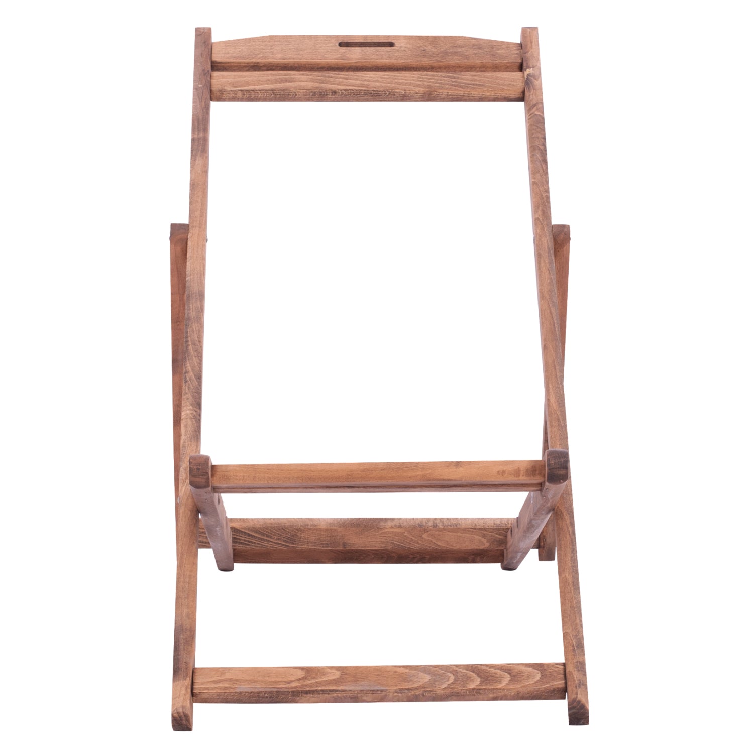 Рамка за стол без подлаклатници Лемнос  масивен бук с цвят  орех