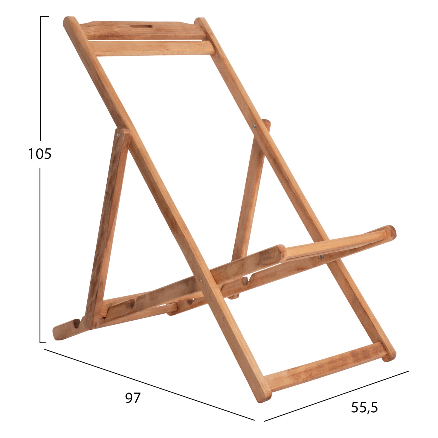 Рамка за стол без подлаклатници Лемнос  масивен бук с естествена импрегнация